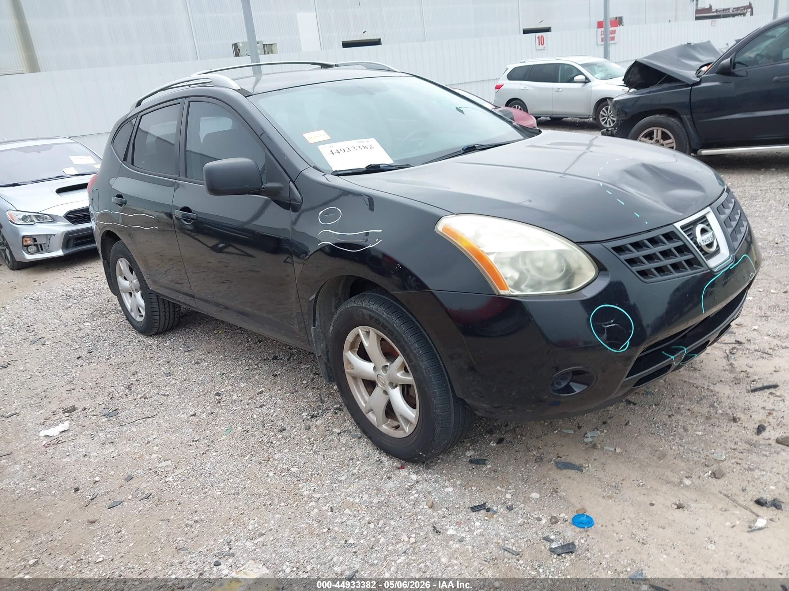 2009 Nissan Rogue Sl Black vin: JN8AS58T59W320181