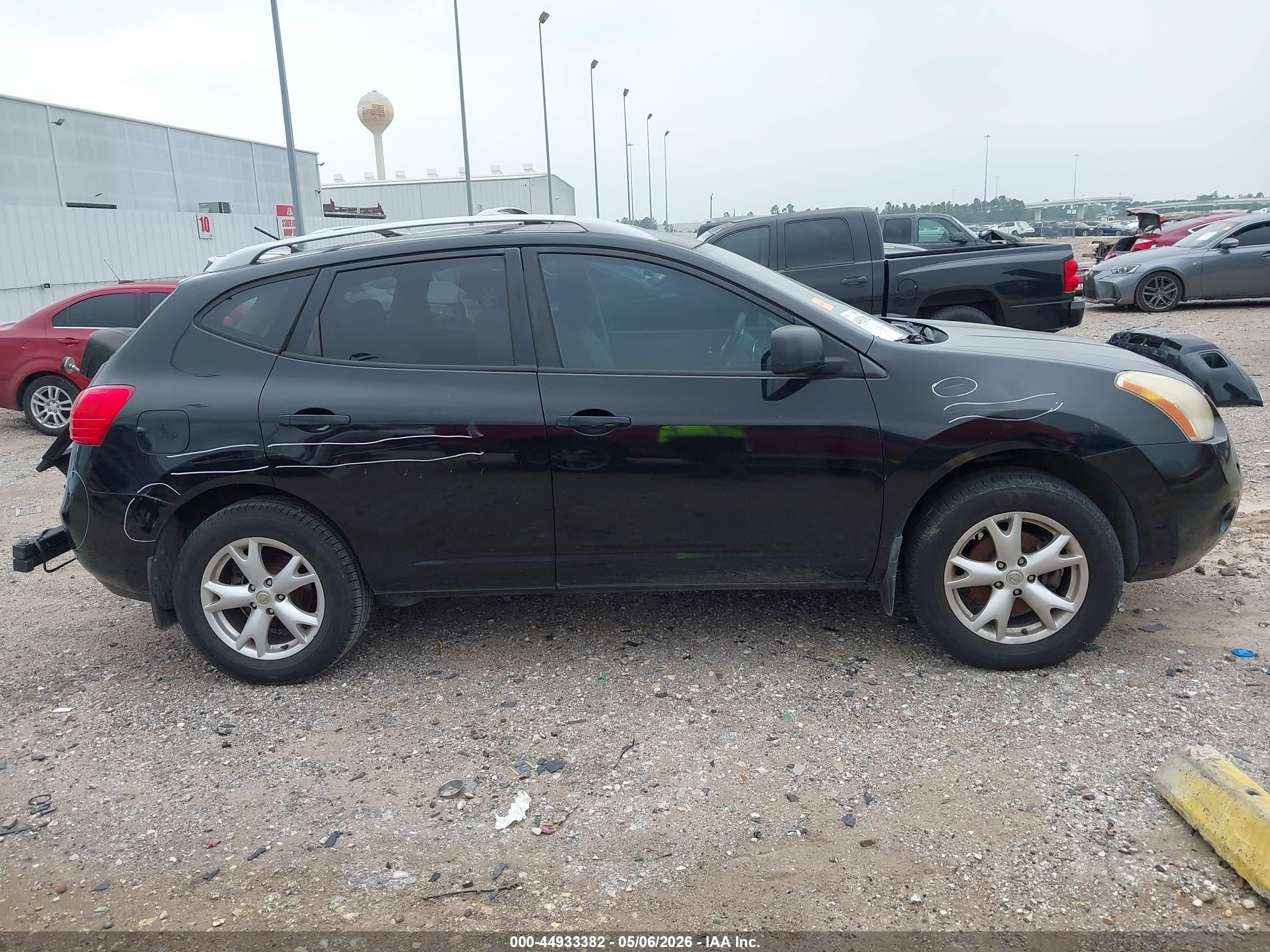 2009 Nissan Rogue Sl Черный vin: JN8AS58T59W320181