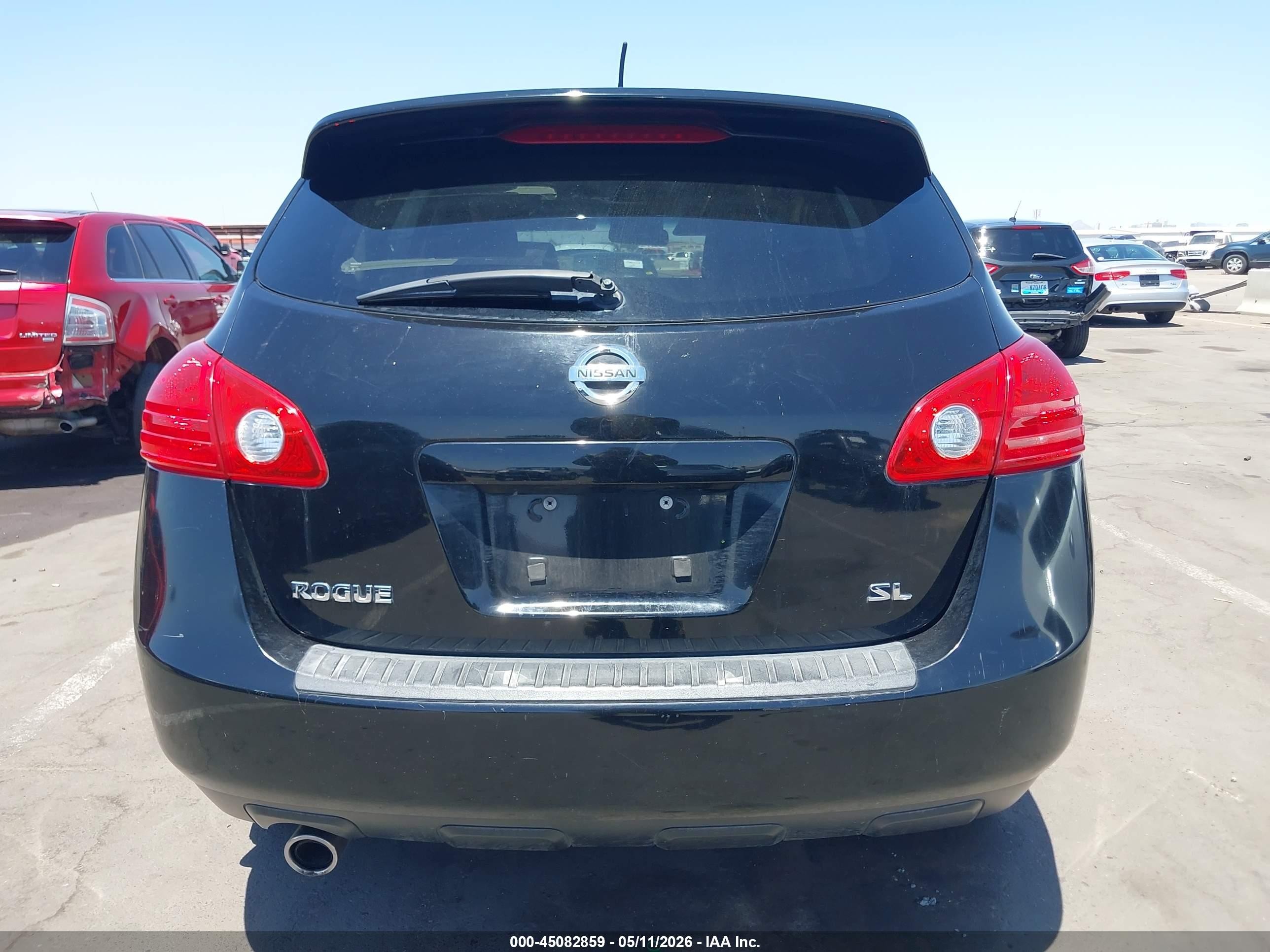 2009 Nissan Rogue Sl Black vin: JN8AS58T59W321251
