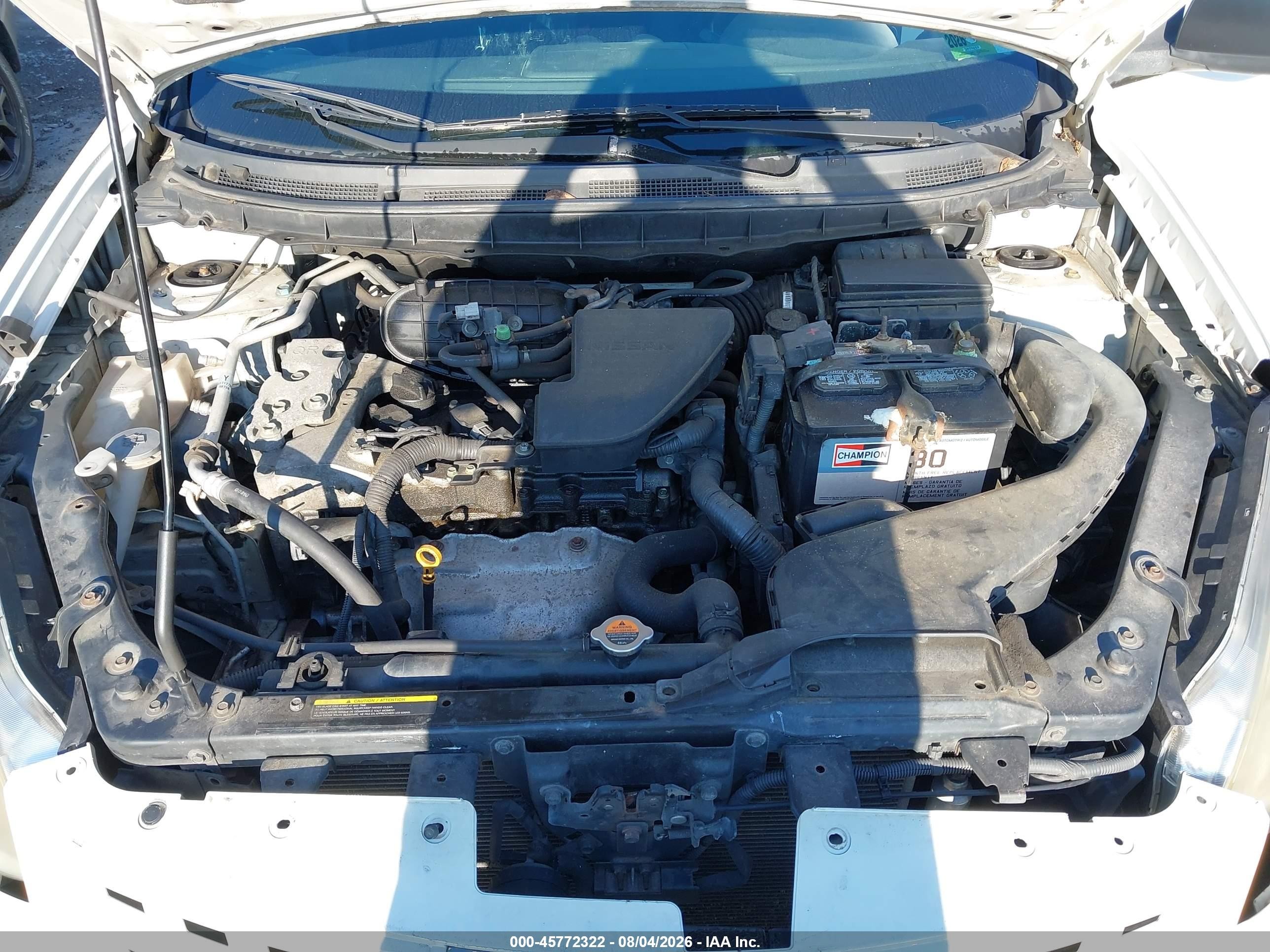 2009 Nissan Rogue S White vin: JN8AS58T59W323484