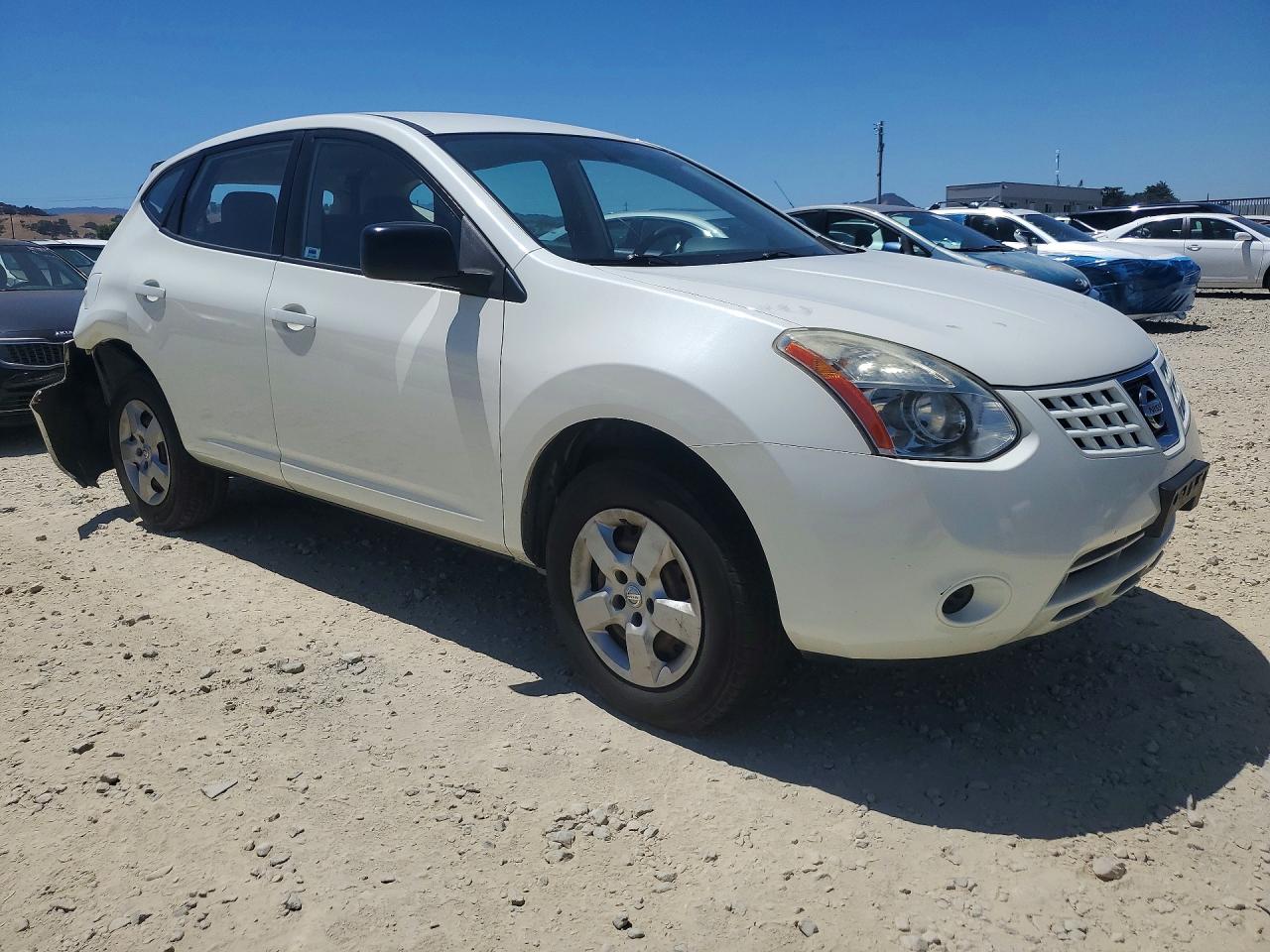 2009 Nissan Rogue S White vin: JN8AS58T59W325798