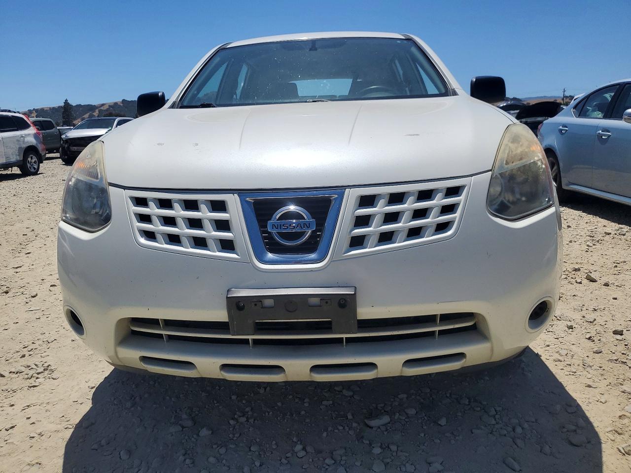 2009 Nissan Rogue S White vin: JN8AS58T59W325798