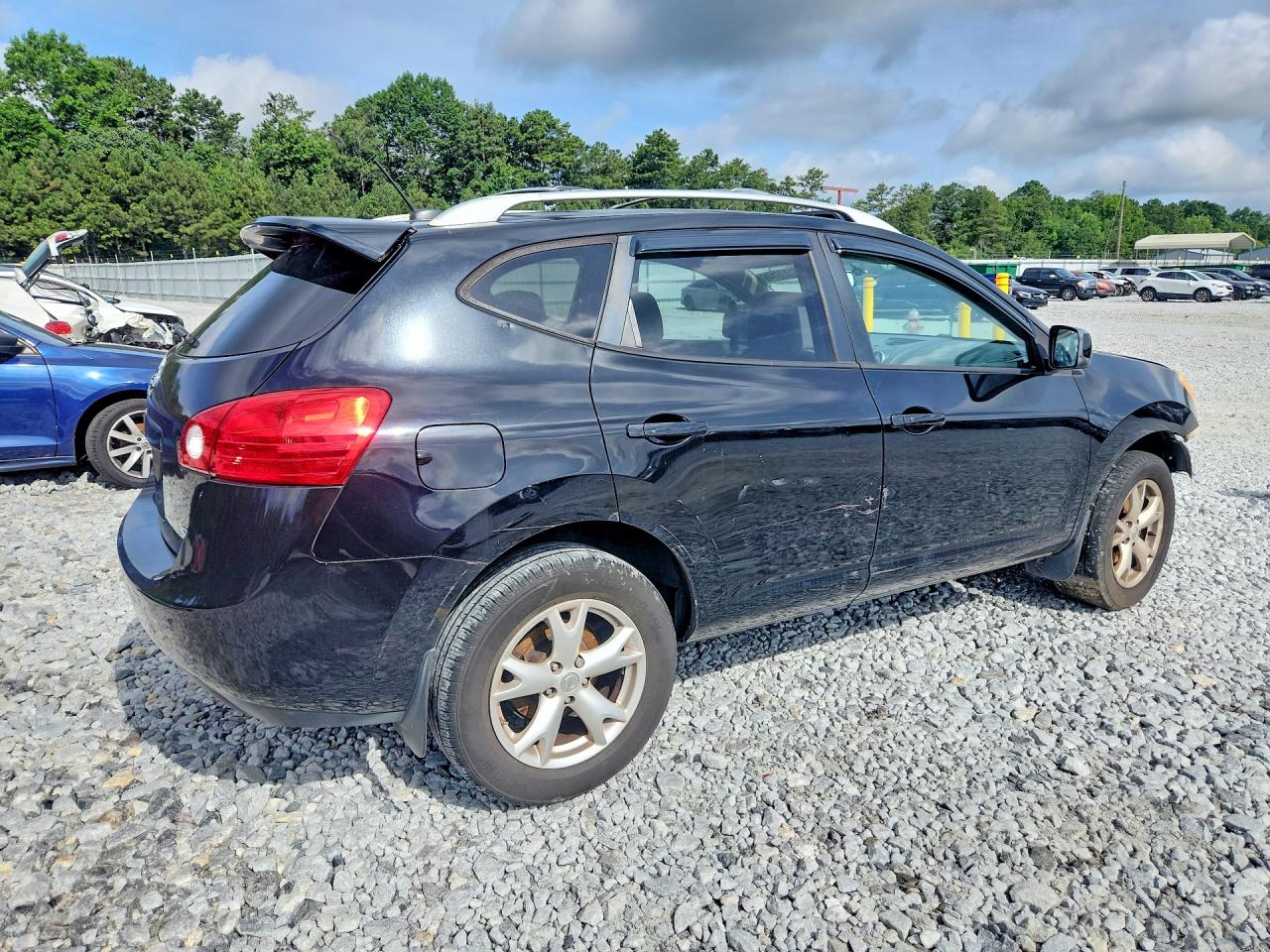 2009 Nissan Rogue S Black vin: JN8AS58T59W329298