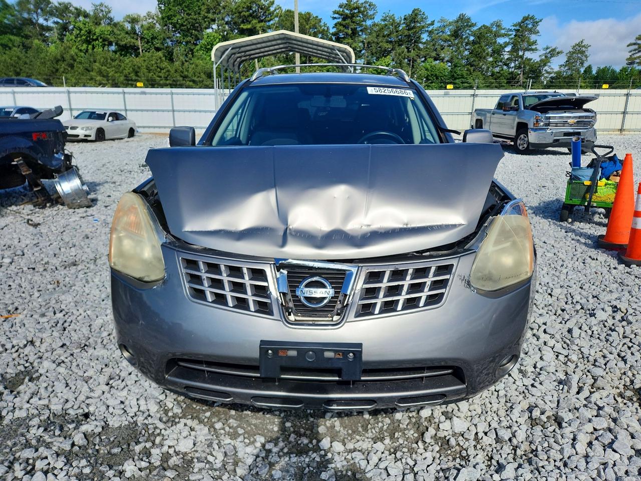 2008 Nissan Rogue S Gray vin: JN8AS58T68W006909