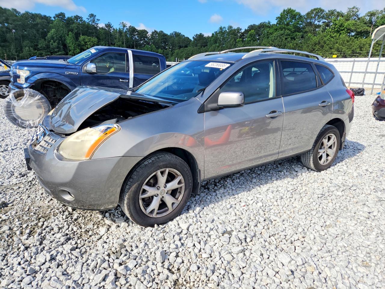 2008 Nissan Rogue S Gray vin: JN8AS58T68W006909