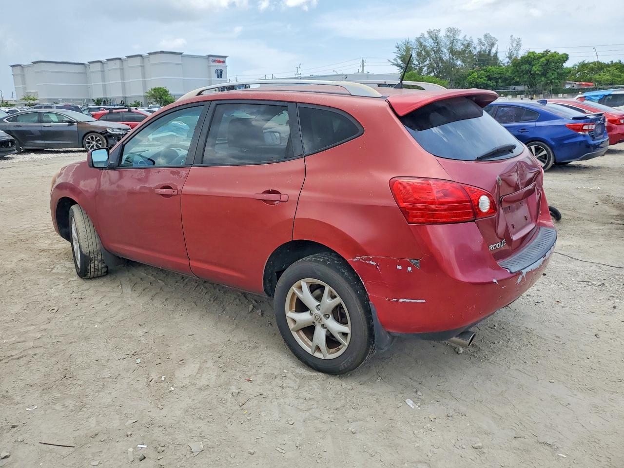 2008 Nissan Rogue S Red vin: JN8AS58T68W013195