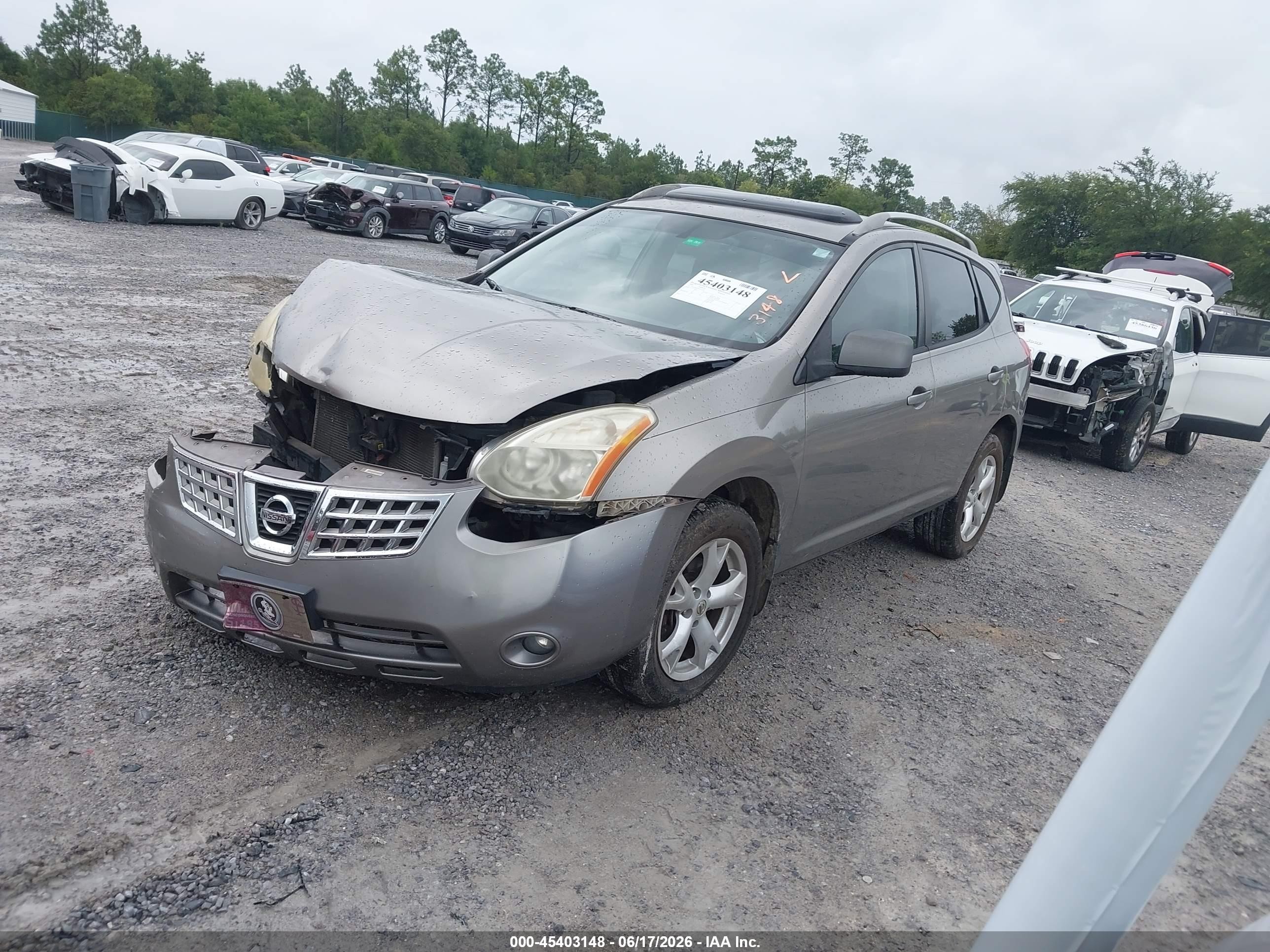 2008 Nissan Rogue Sl Champagne vin: JN8AS58T68W016520