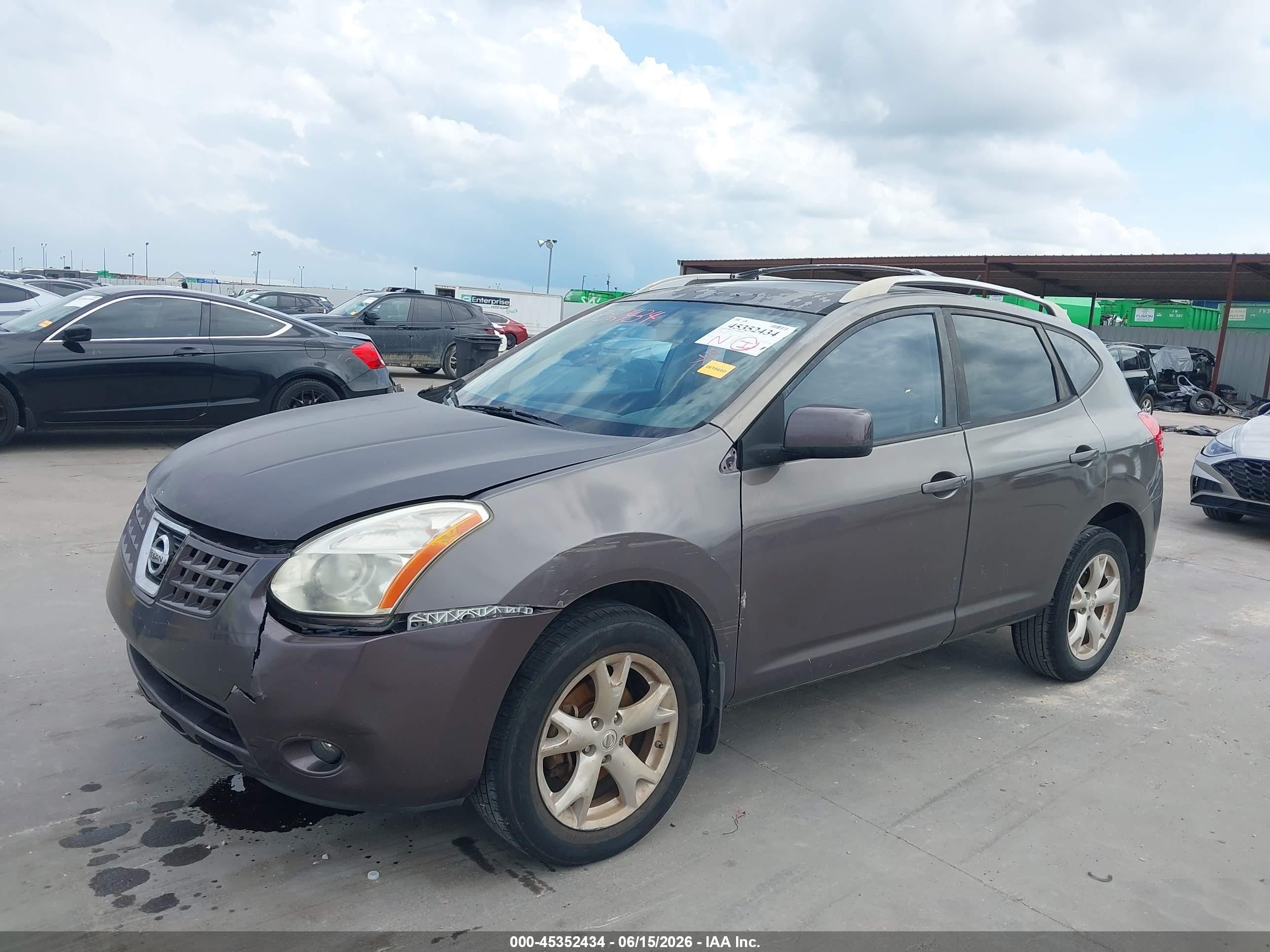 2008 Nissan Rogue Sl Brown vin: JN8AS58T68W018249