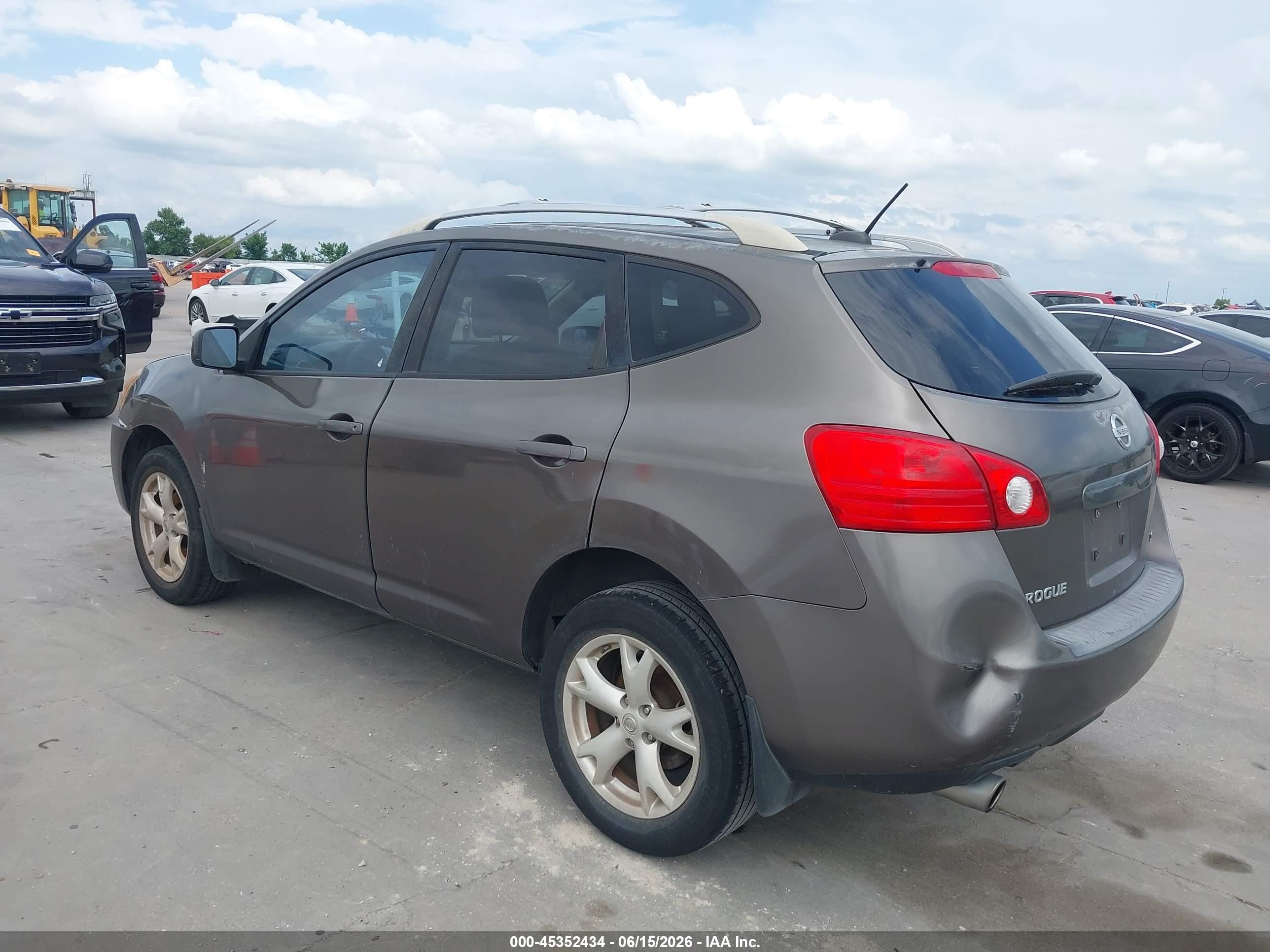 2008 Nissan Rogue Sl Brown vin: JN8AS58T68W018249