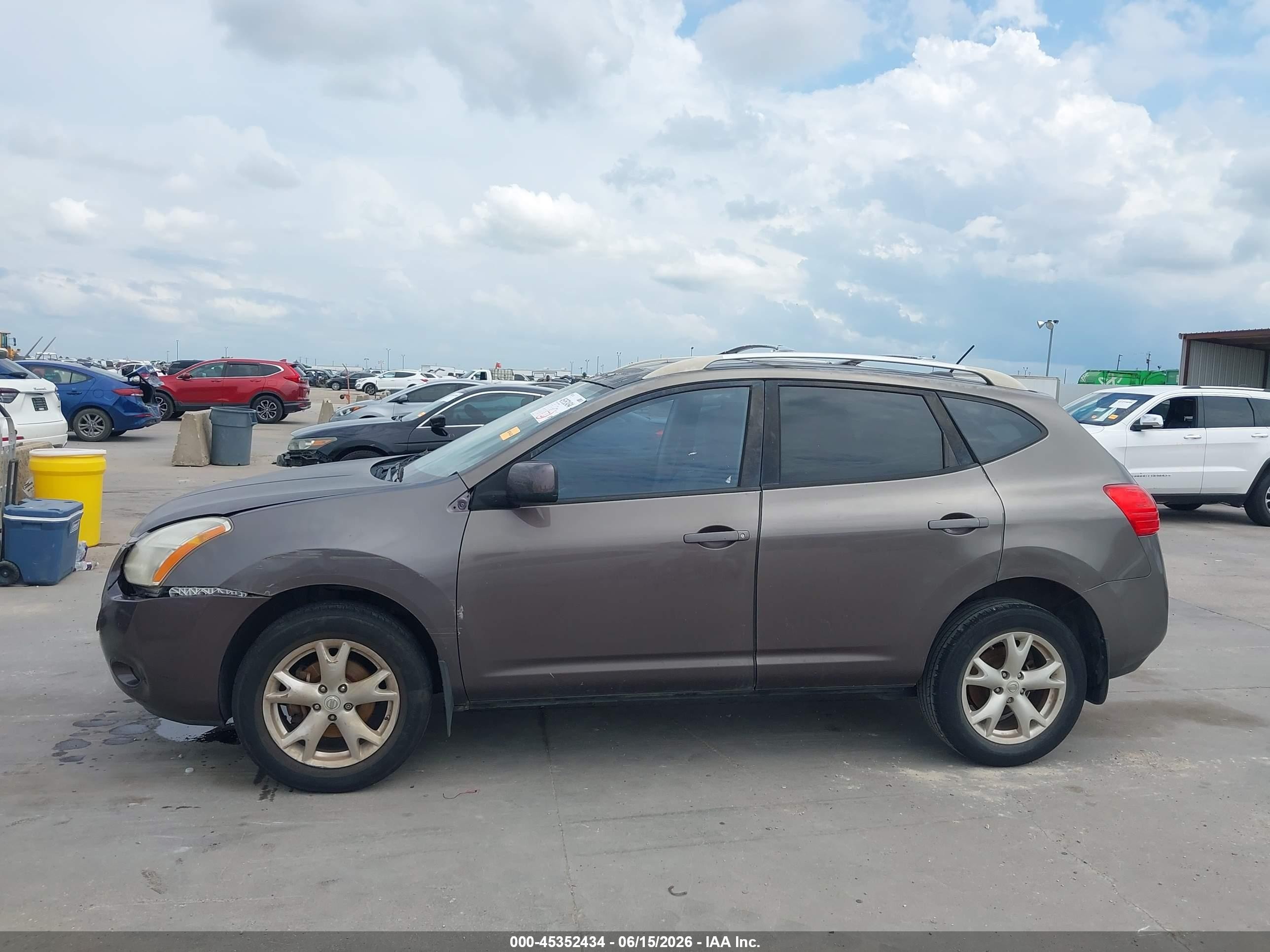 2008 Nissan Rogue Sl Brown vin: JN8AS58T68W018249