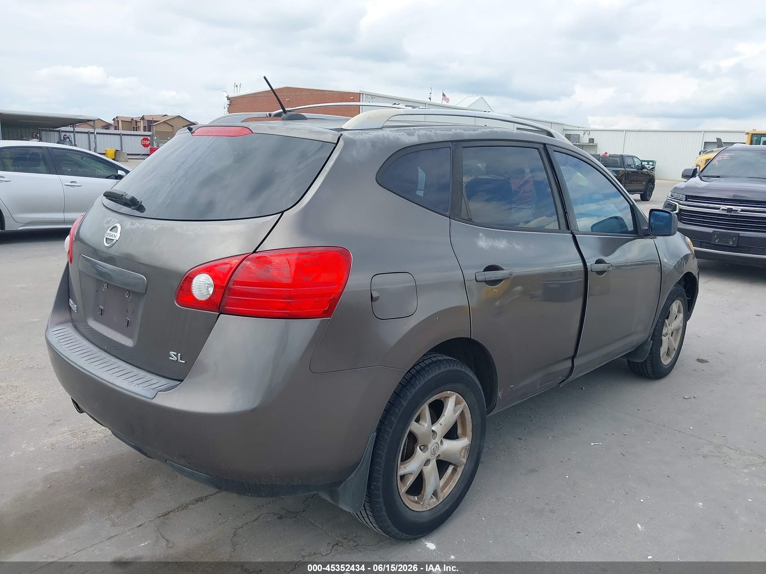 2008 Nissan Rogue Sl Brown vin: JN8AS58T68W018249