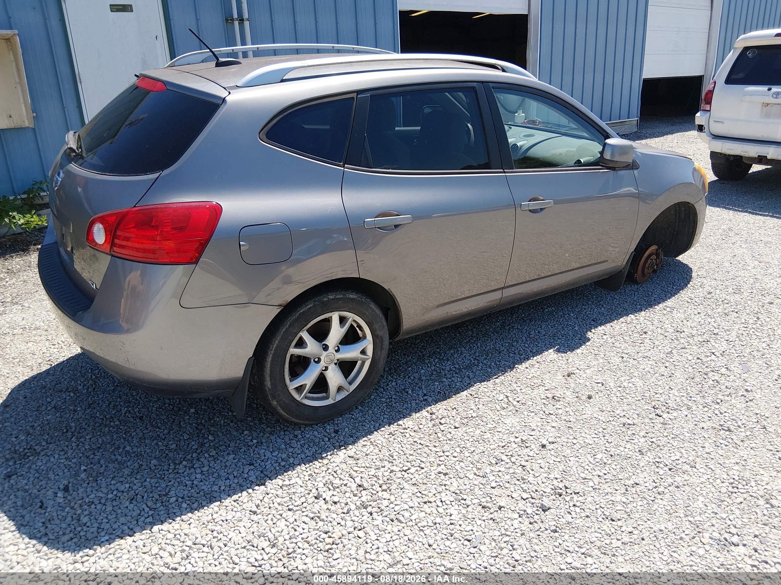 2008 Nissan Rogue Sl Gray vin: JN8AS58T68W302724