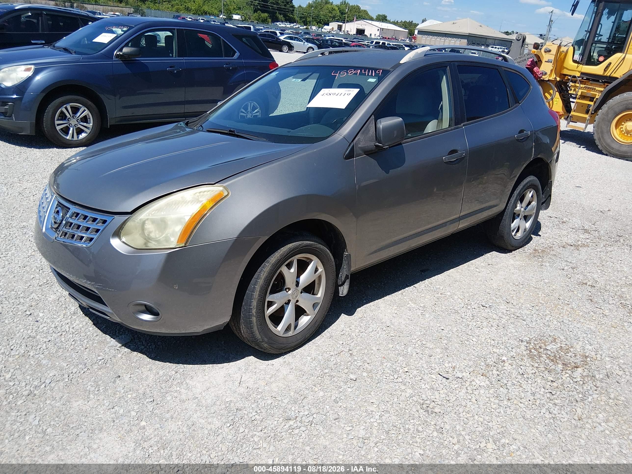 2008 Nissan Rogue Sl Gray vin: JN8AS58T68W302724