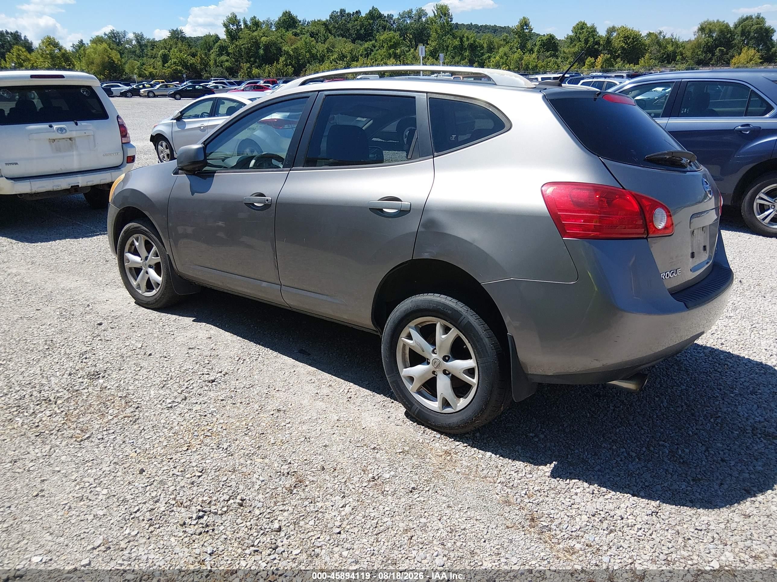 2008 Nissan Rogue Sl Gray vin: JN8AS58T68W302724