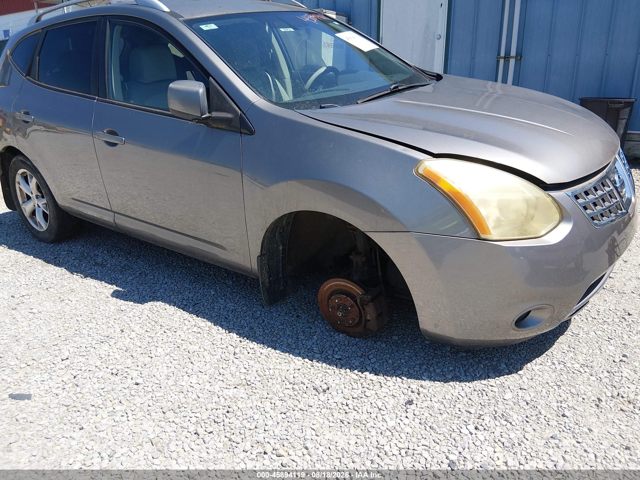 2008 Nissan Rogue Sl Gray vin: JN8AS58T68W302724