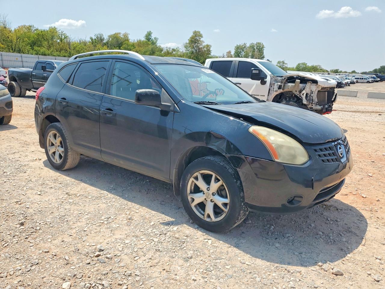 2009 Nissan Rogue S Black vin: JN8AS58T69W048109