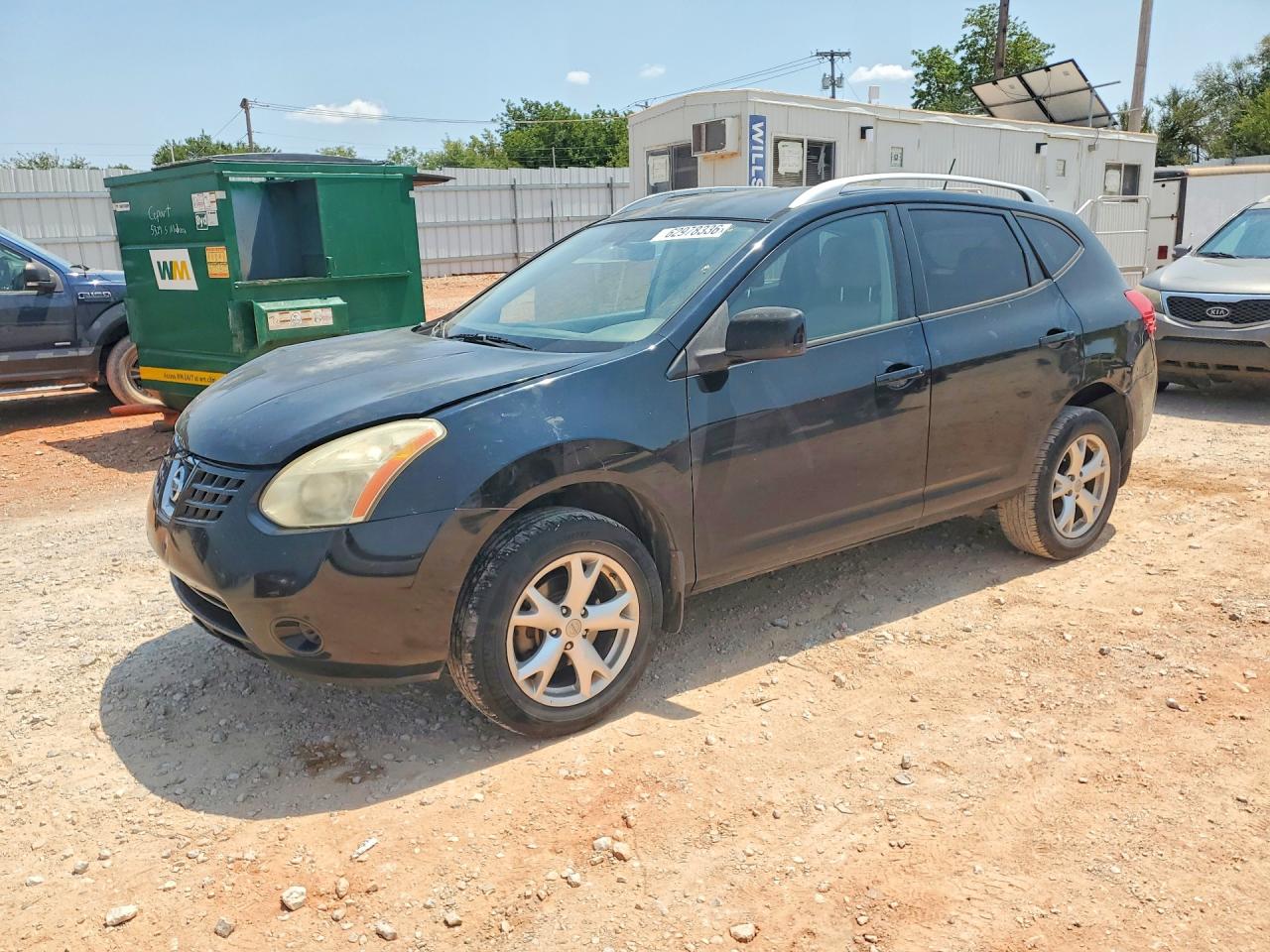 2009 Nissan Rogue S Black vin: JN8AS58T69W048109