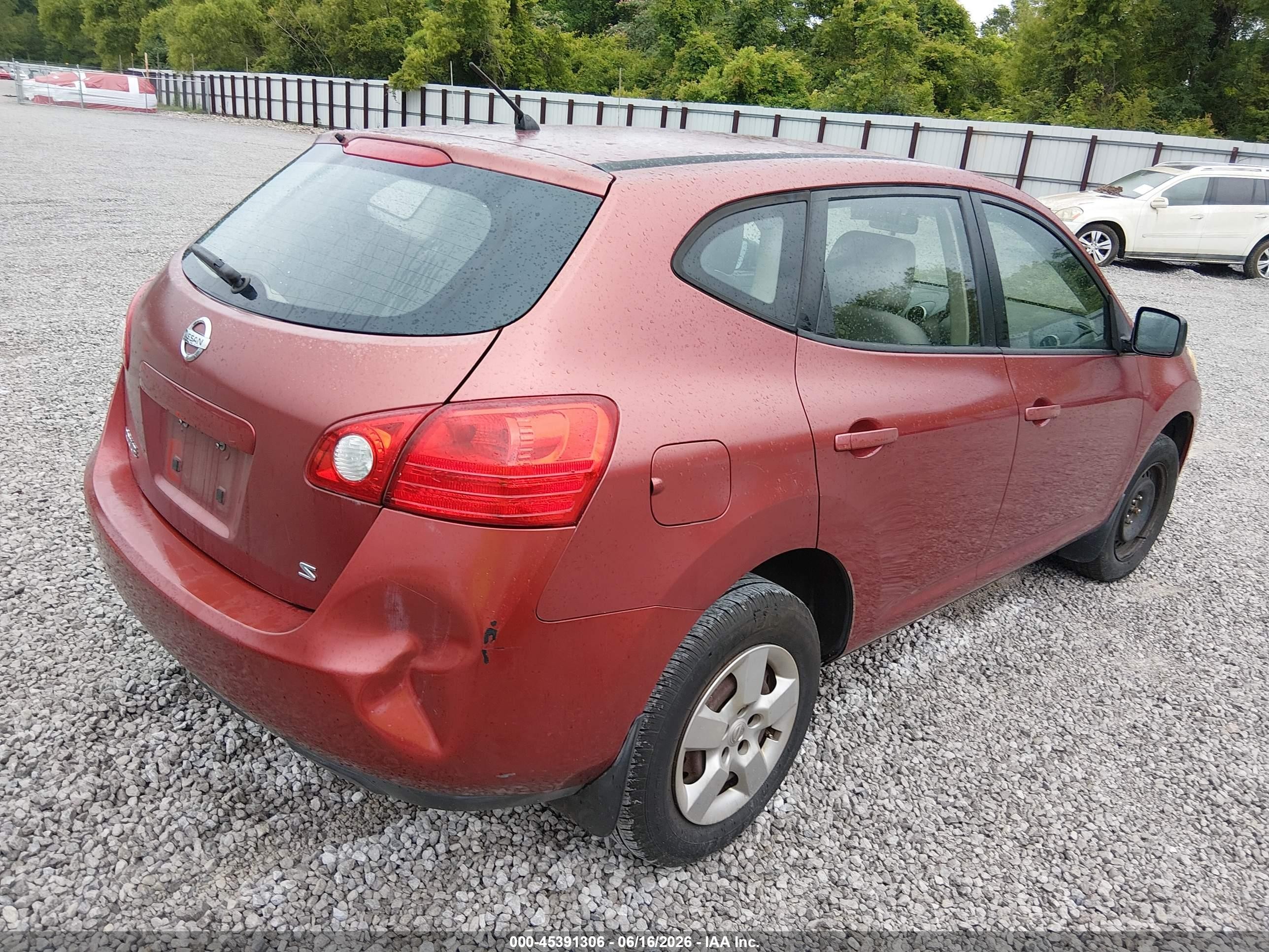 2009 Nissan Rogue S Maroon vin: JN8AS58T69W052614