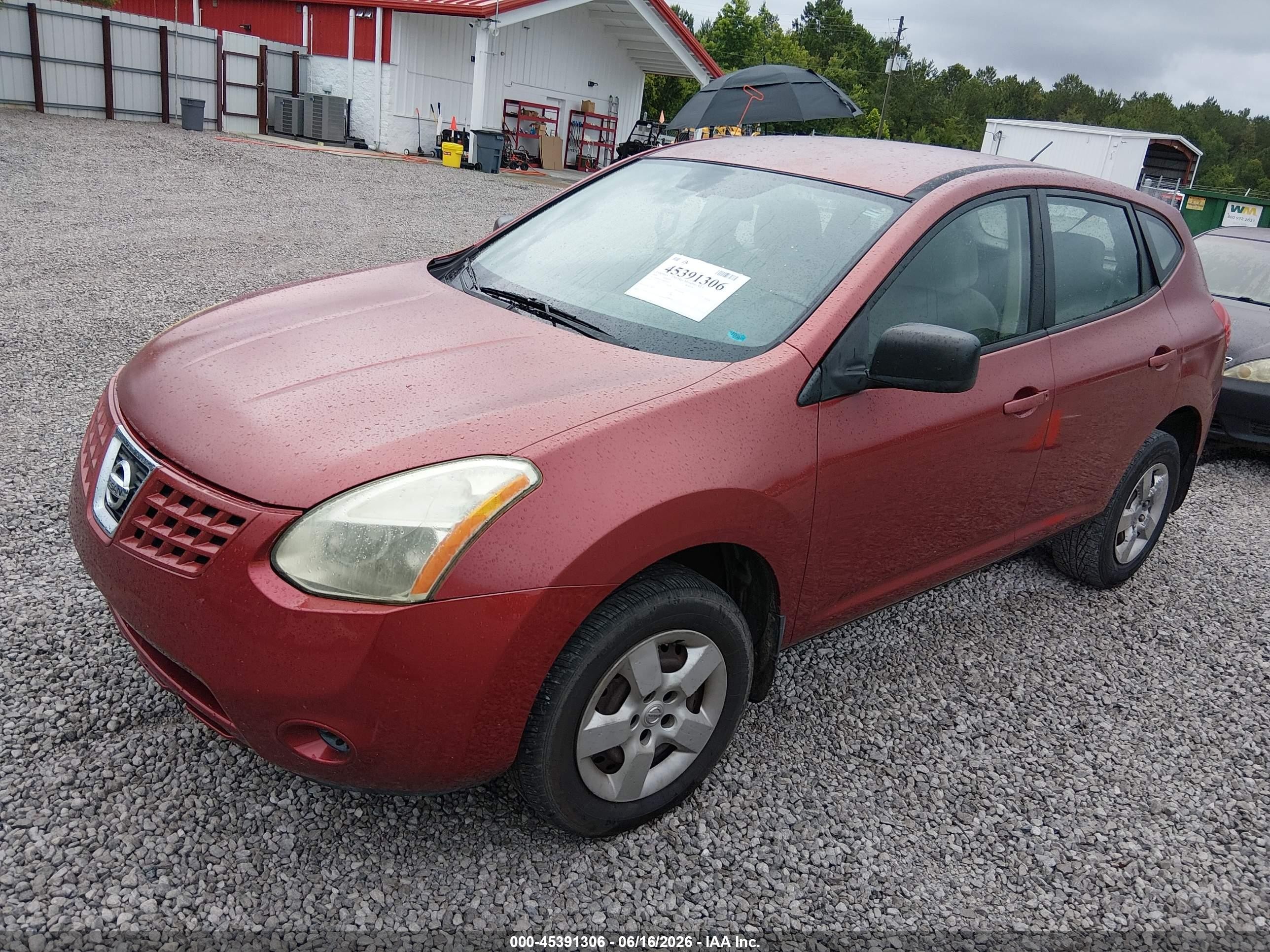 2009 Nissan Rogue S Maroon vin: JN8AS58T69W052614
