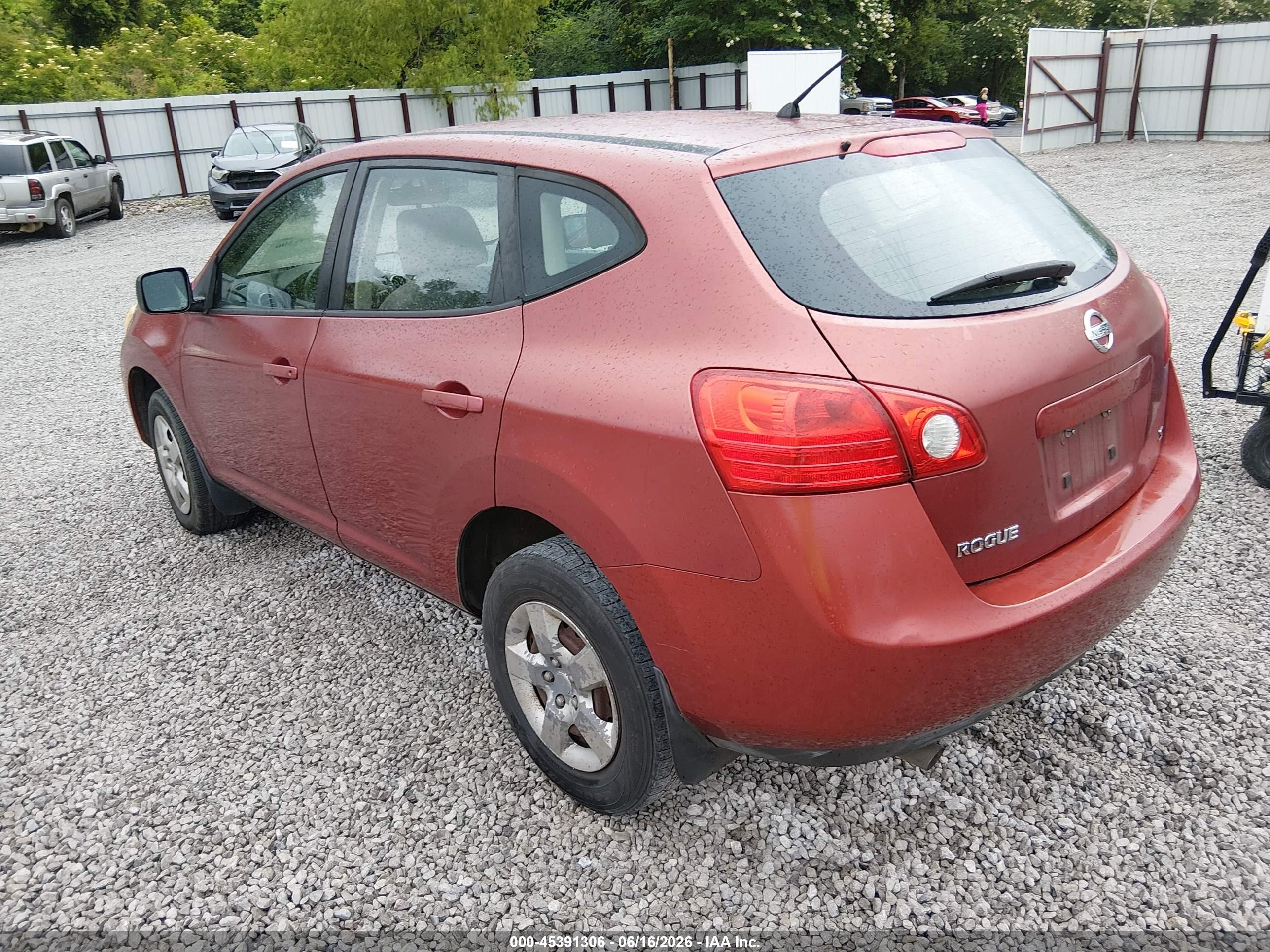 2009 Nissan Rogue S Maroon vin: JN8AS58T69W052614