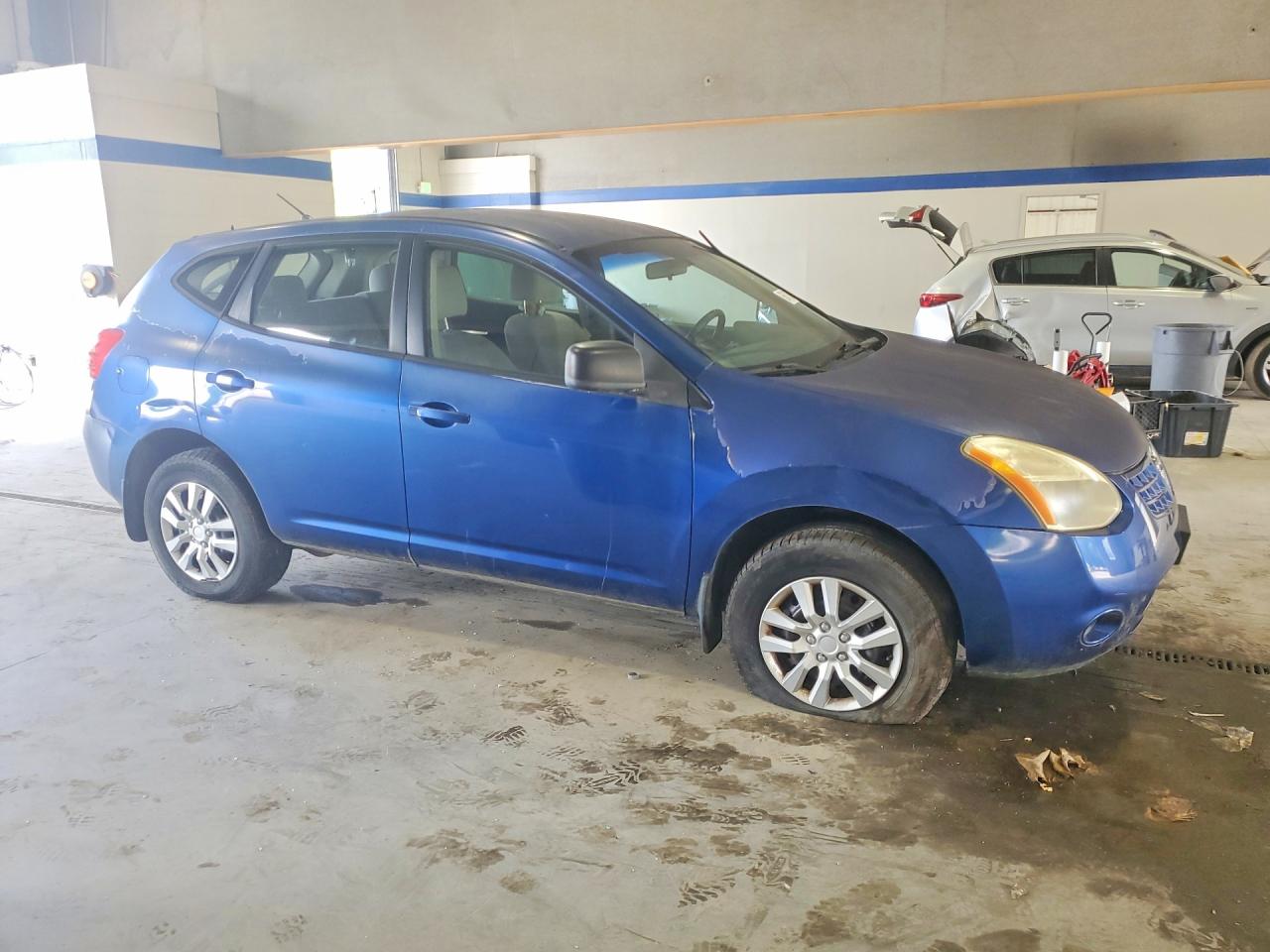 2008 Nissan Rogue S Blue vin: JN8AS58T78W003937