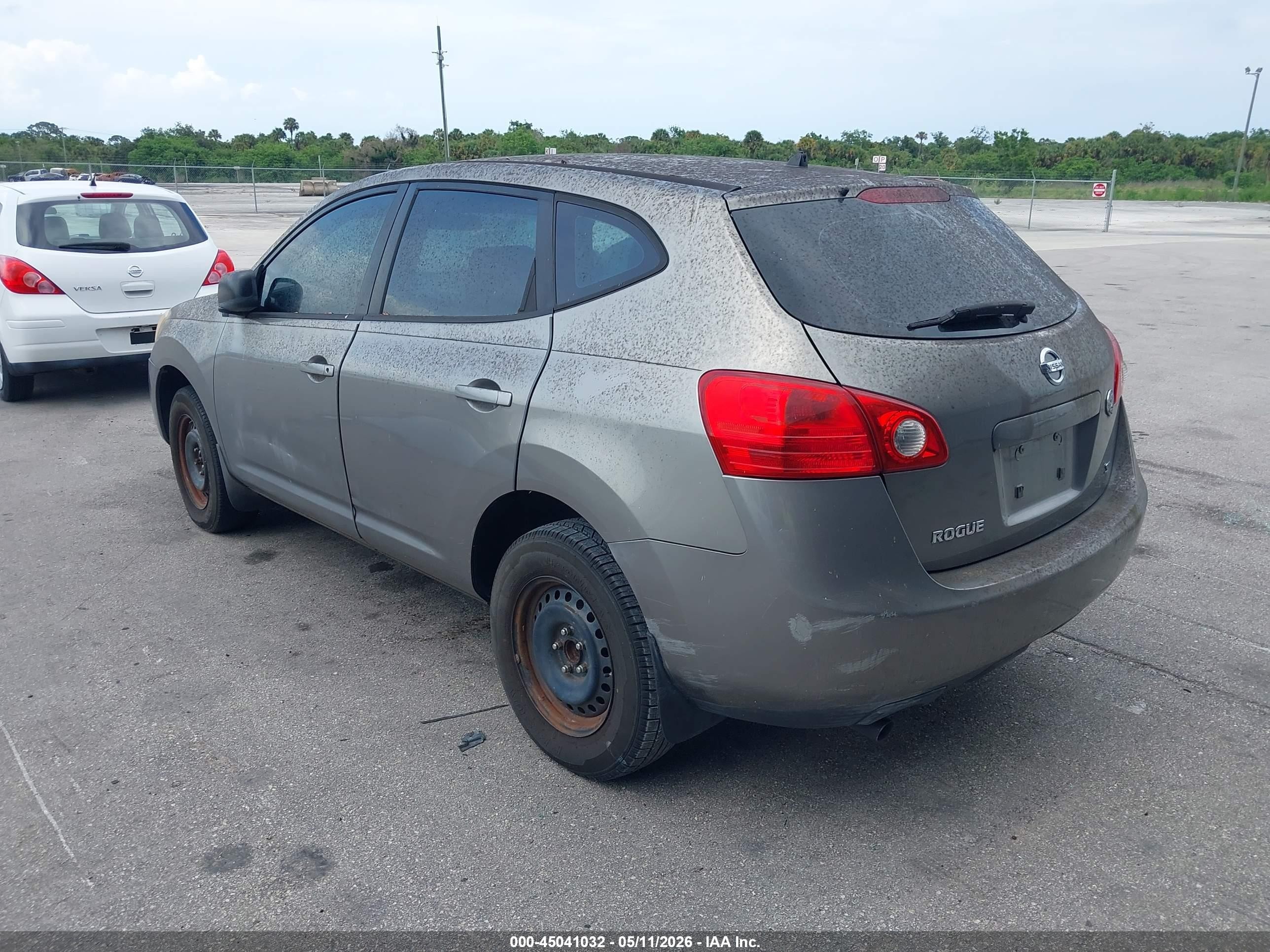 2008 Nissan Rogue S Gray vin: JN8AS58T78W010354