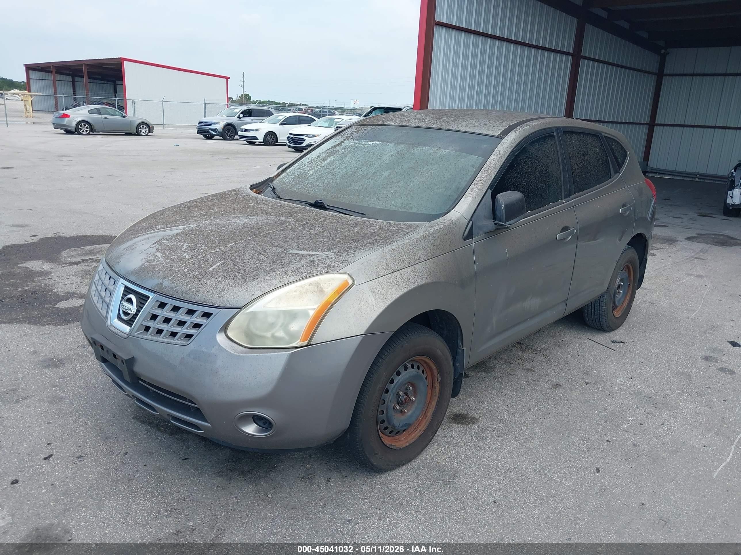 2008 Nissan Rogue S Gray vin: JN8AS58T78W010354