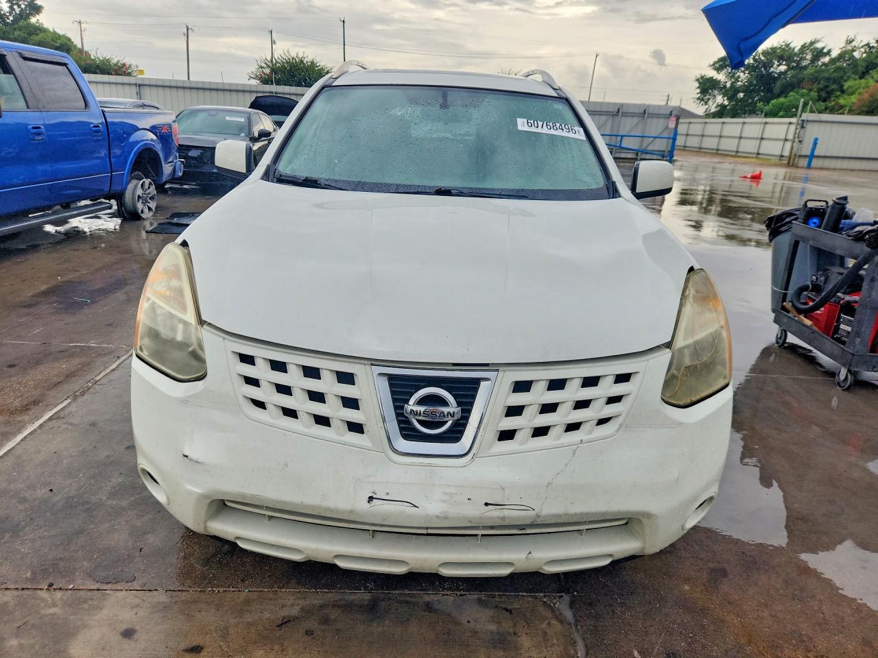 2008 Nissan Rogue S White vin: JN8AS58T78W015859