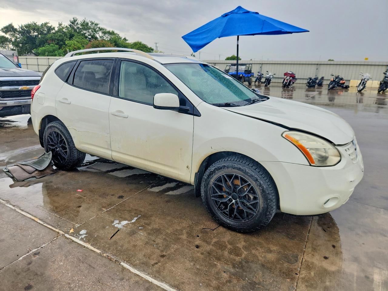 2008 Nissan Rogue S White vin: JN8AS58T78W015859