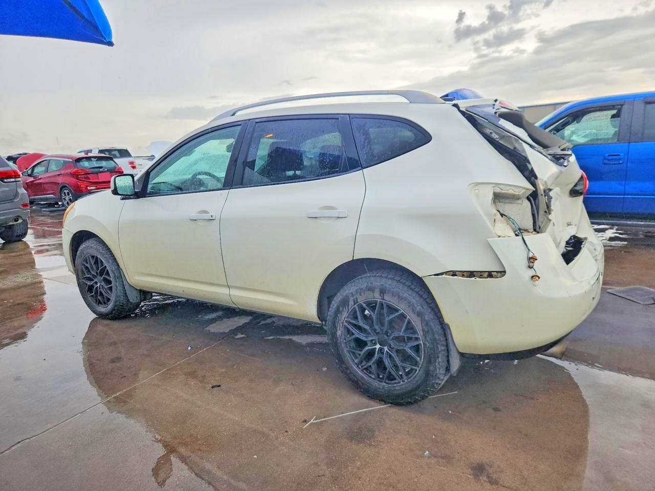 2008 Nissan Rogue S White vin: JN8AS58T78W015859