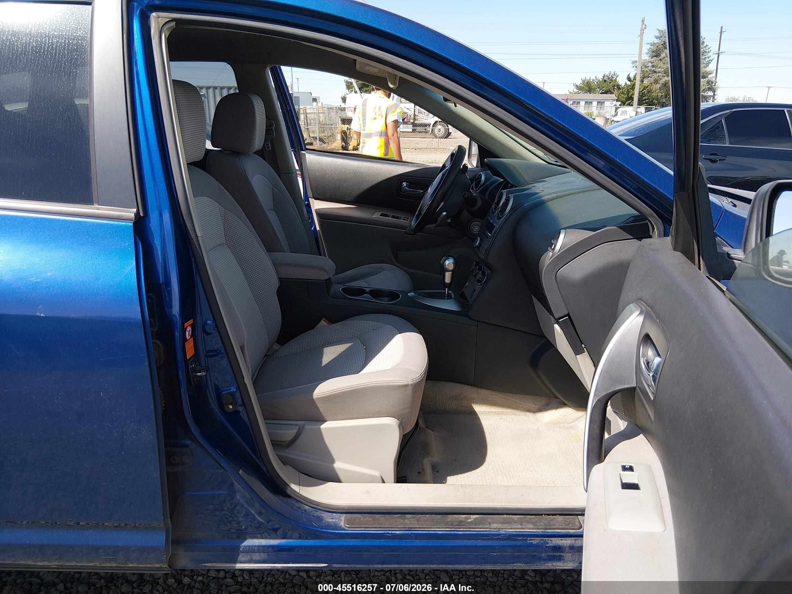 2008 Nissan Rogue Sl Blue vin: JN8AS58T78W019409