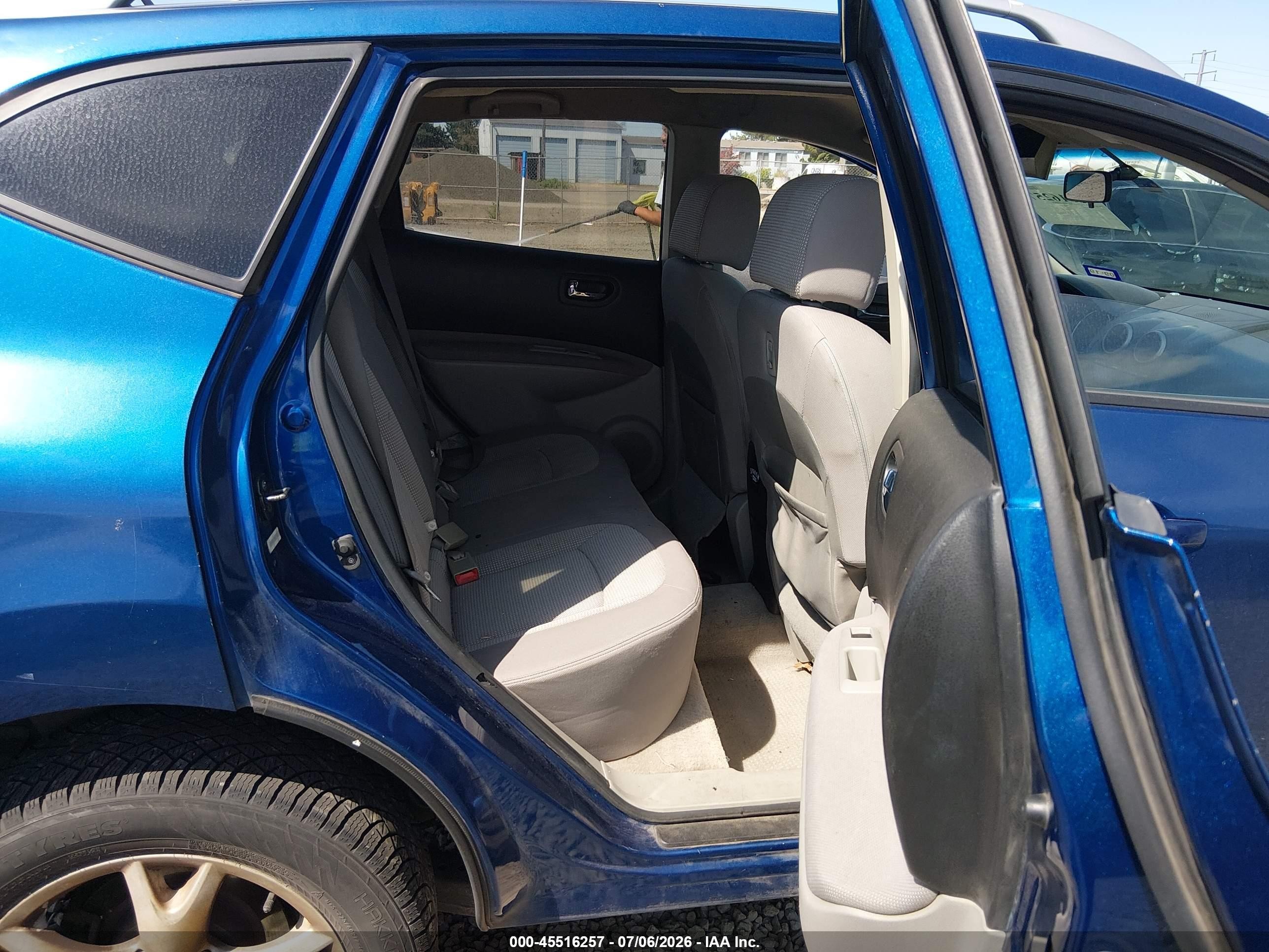 2008 Nissan Rogue Sl Blue vin: JN8AS58T78W019409