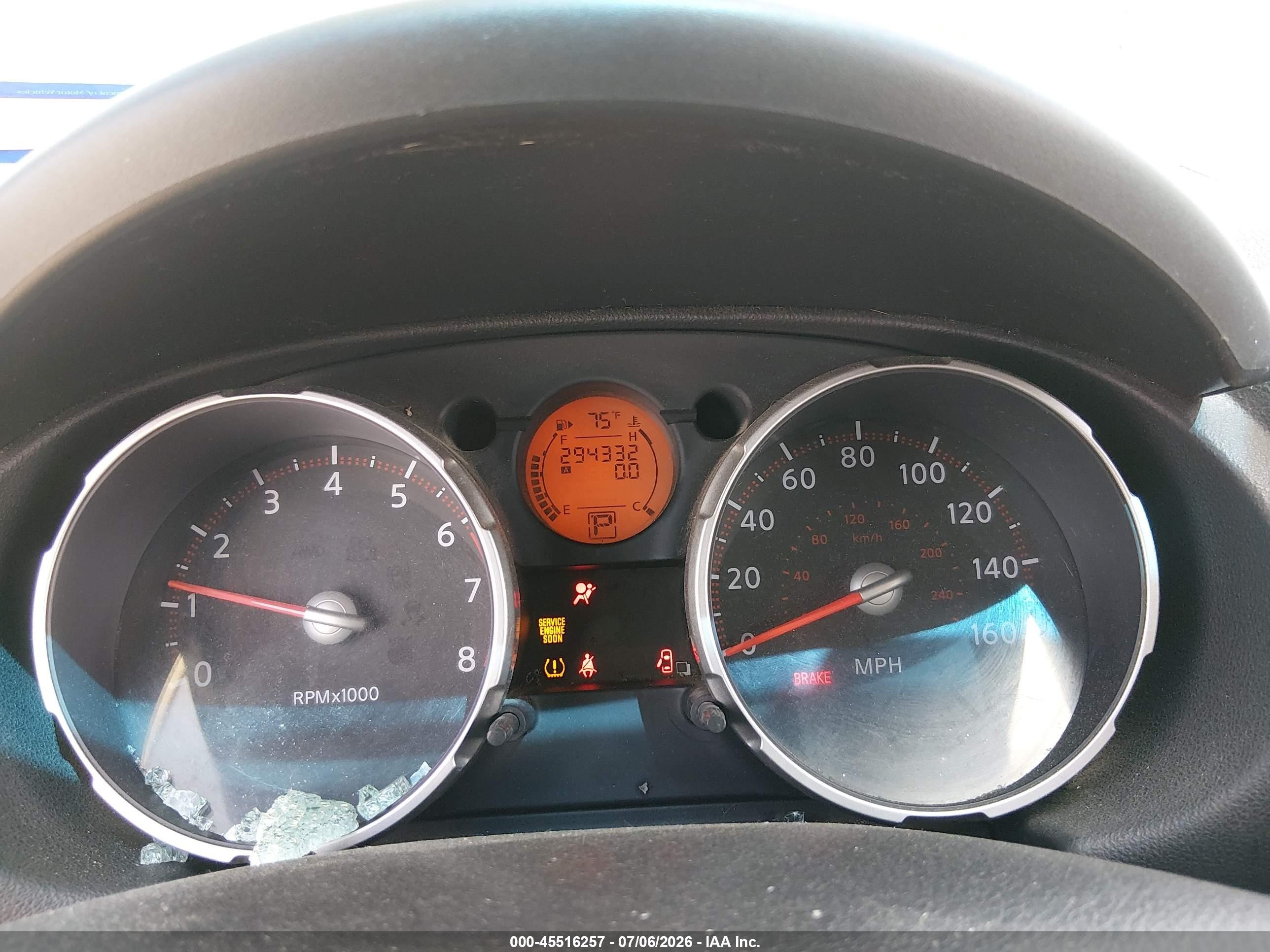 2008 Nissan Rogue Sl Blue vin: JN8AS58T78W019409