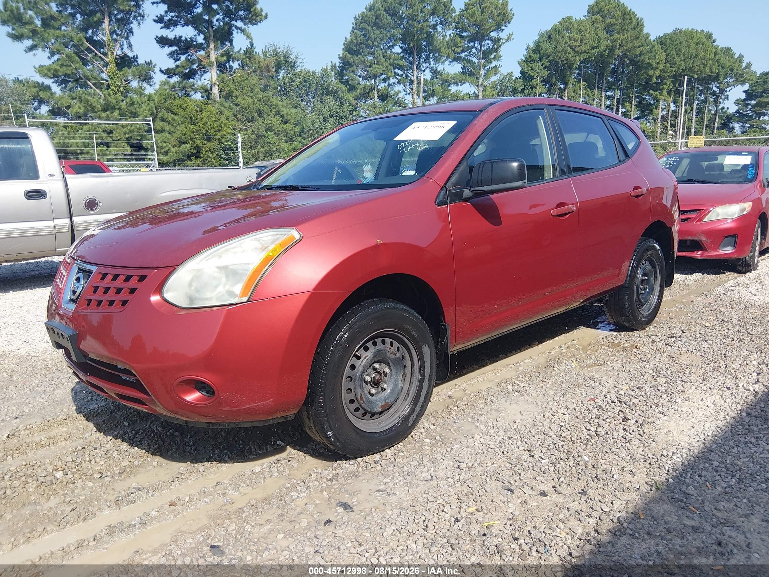 2008 Nissan Rogue S Красный vin: JN8AS58T78W022410