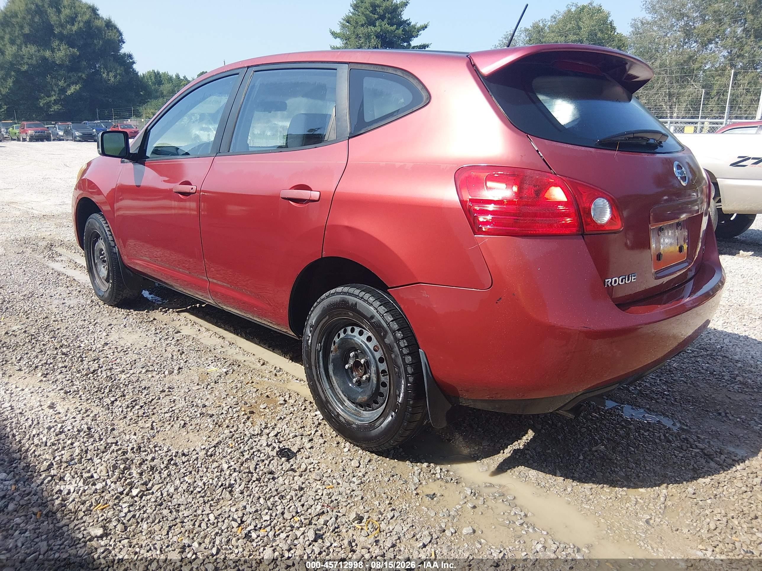2008 Nissan Rogue S Красный vin: JN8AS58T78W022410