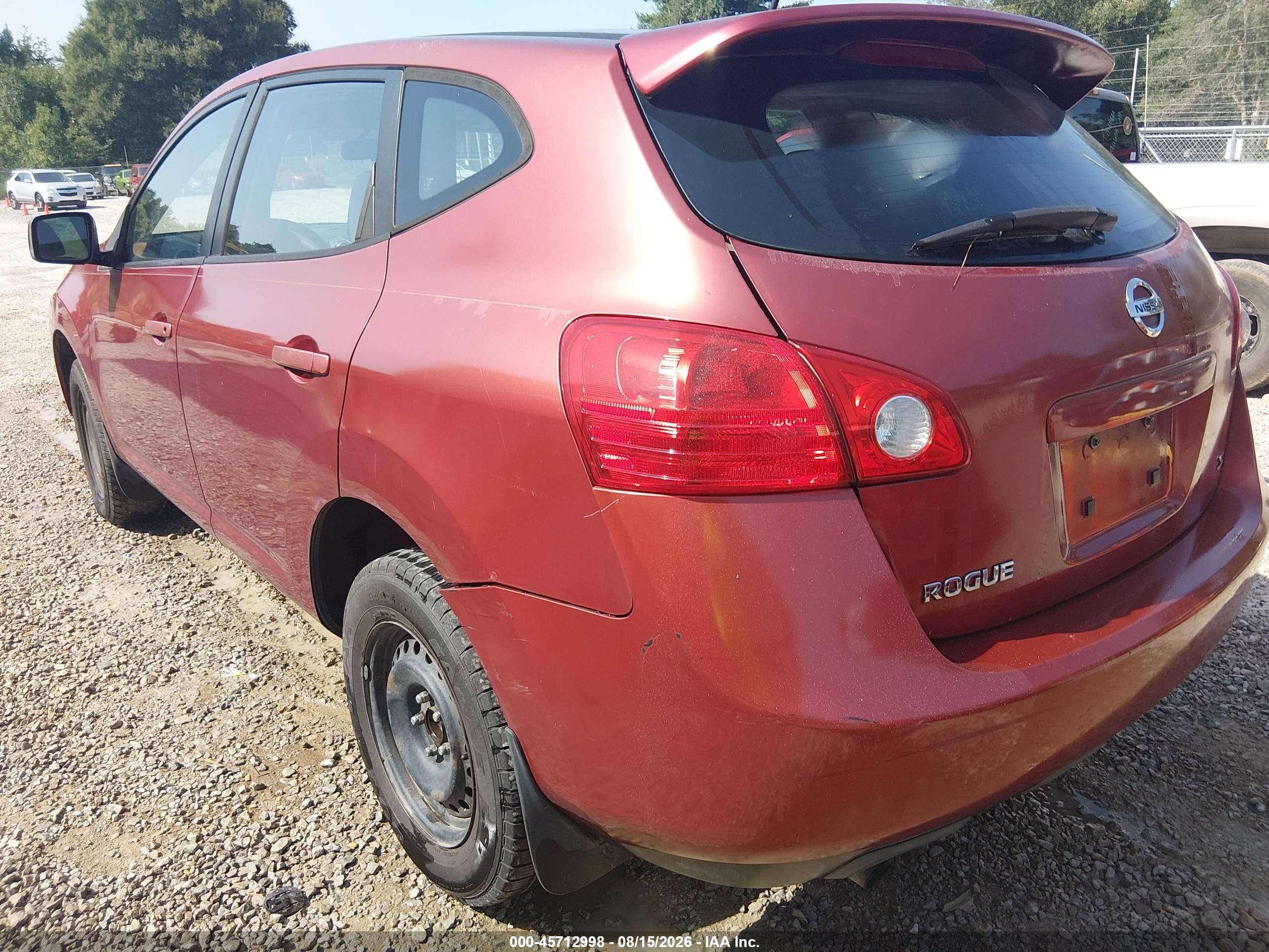 2008 Nissan Rogue S Красный vin: JN8AS58T78W022410