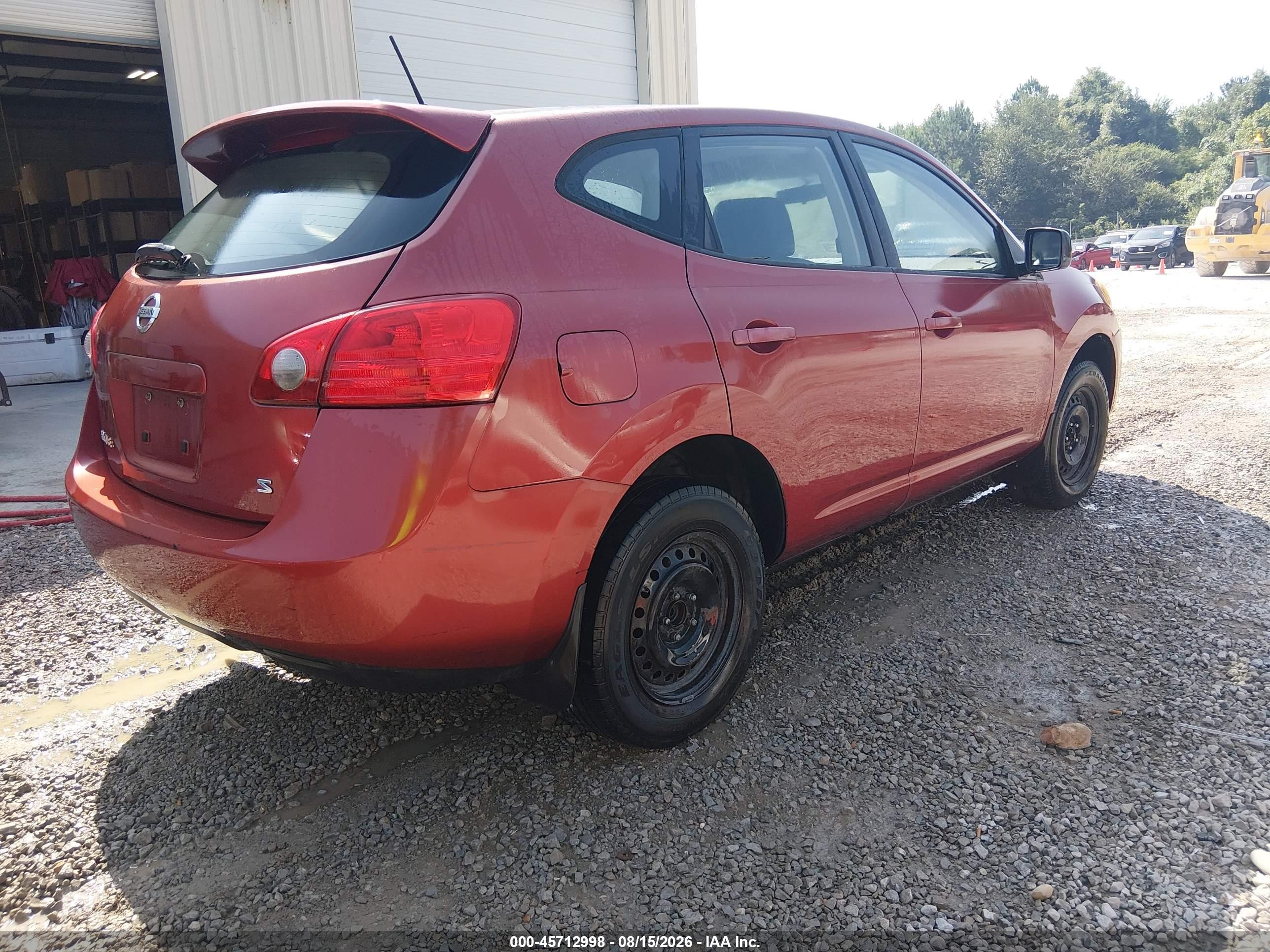2008 Nissan Rogue S Красный vin: JN8AS58T78W022410