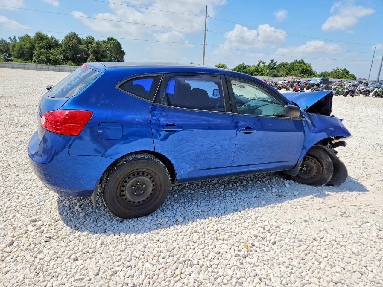 2008 Nissan Rogue S Blue vin: JN8AS58T78W022617