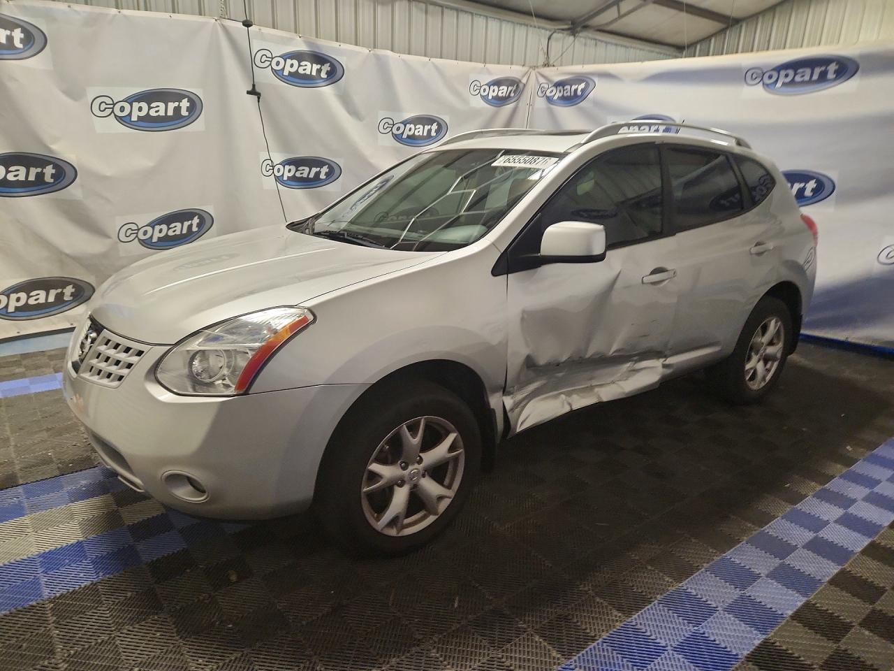 2008 Nissan Rogue S Silver vin: JN8AS58T78W023380