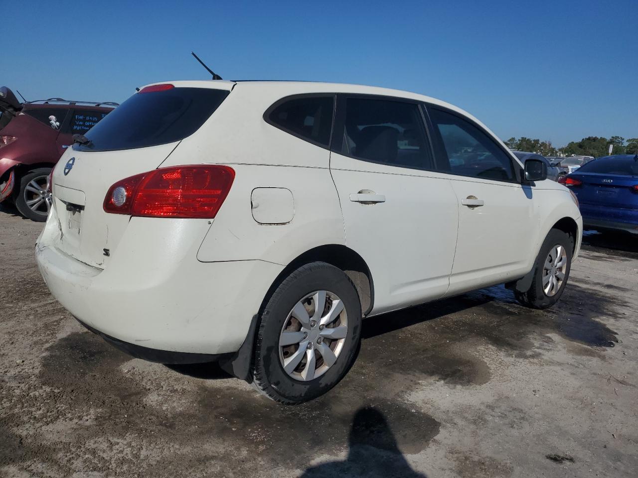 2009 Nissan Rogue S/sl Белый vin: JN8AS58T79W040827