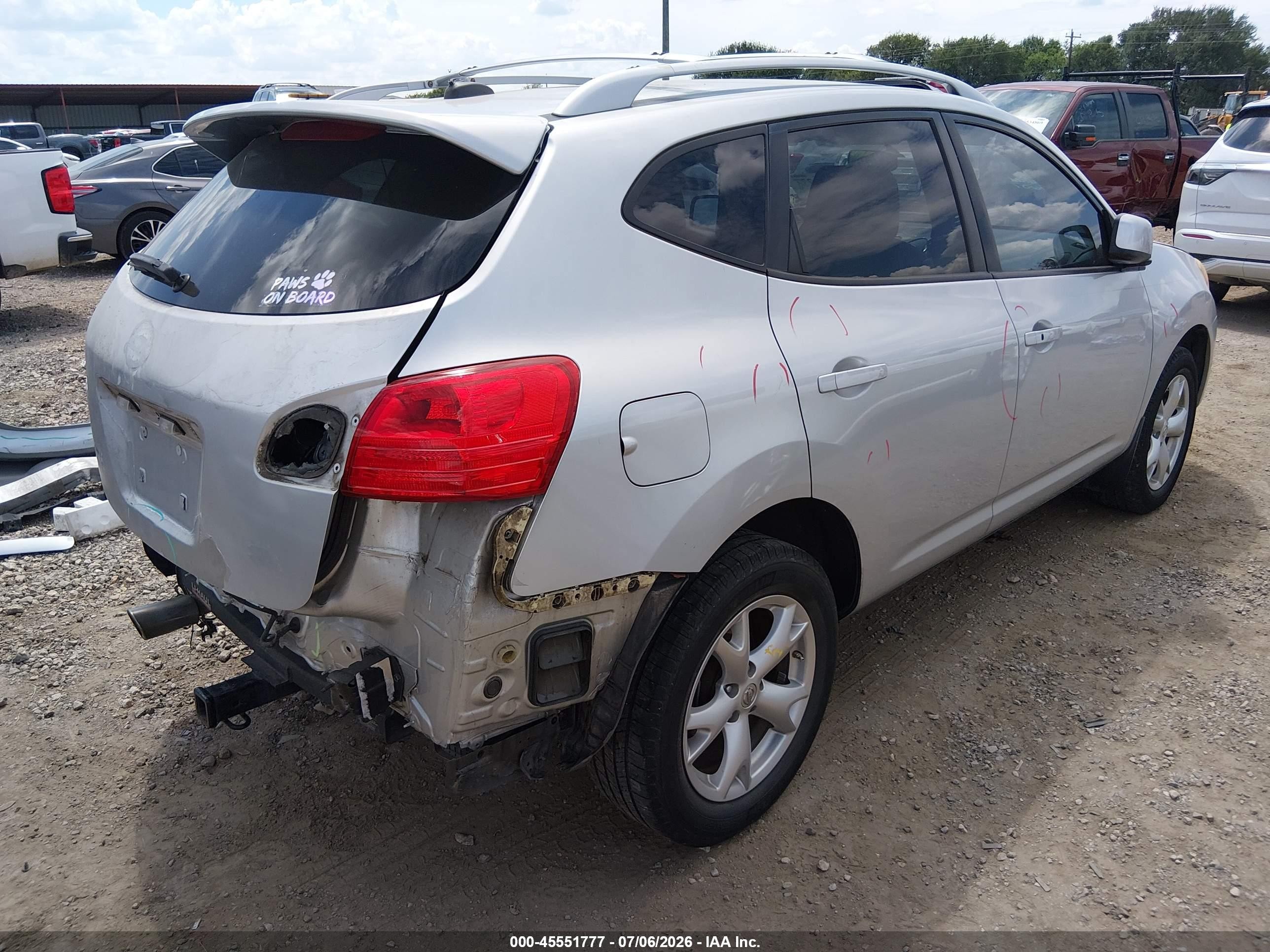 2009 Nissan Rogue Sl Silver vin: JN8AS58T79W041587