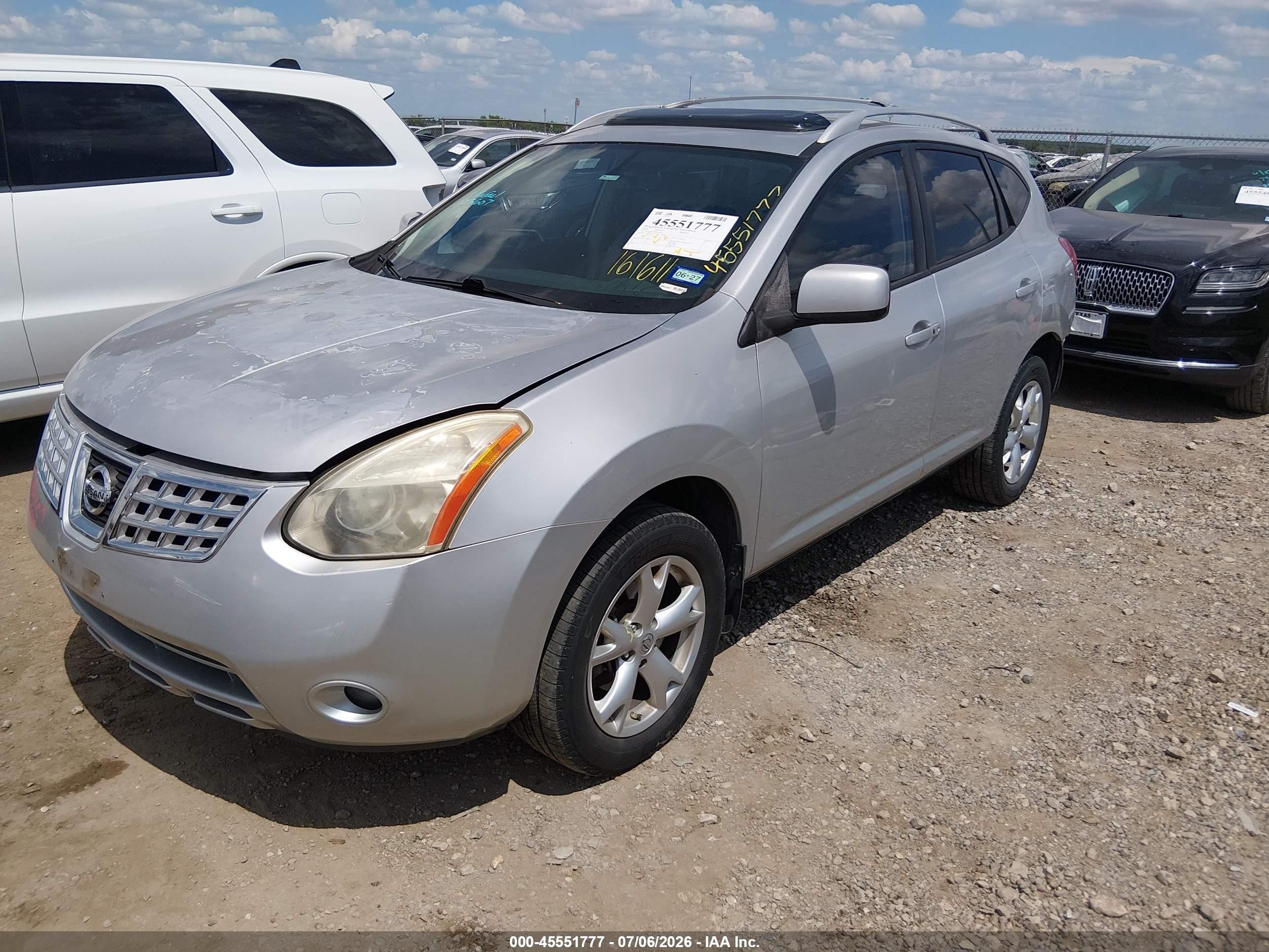 2009 Nissan Rogue Sl Silver vin: JN8AS58T79W041587