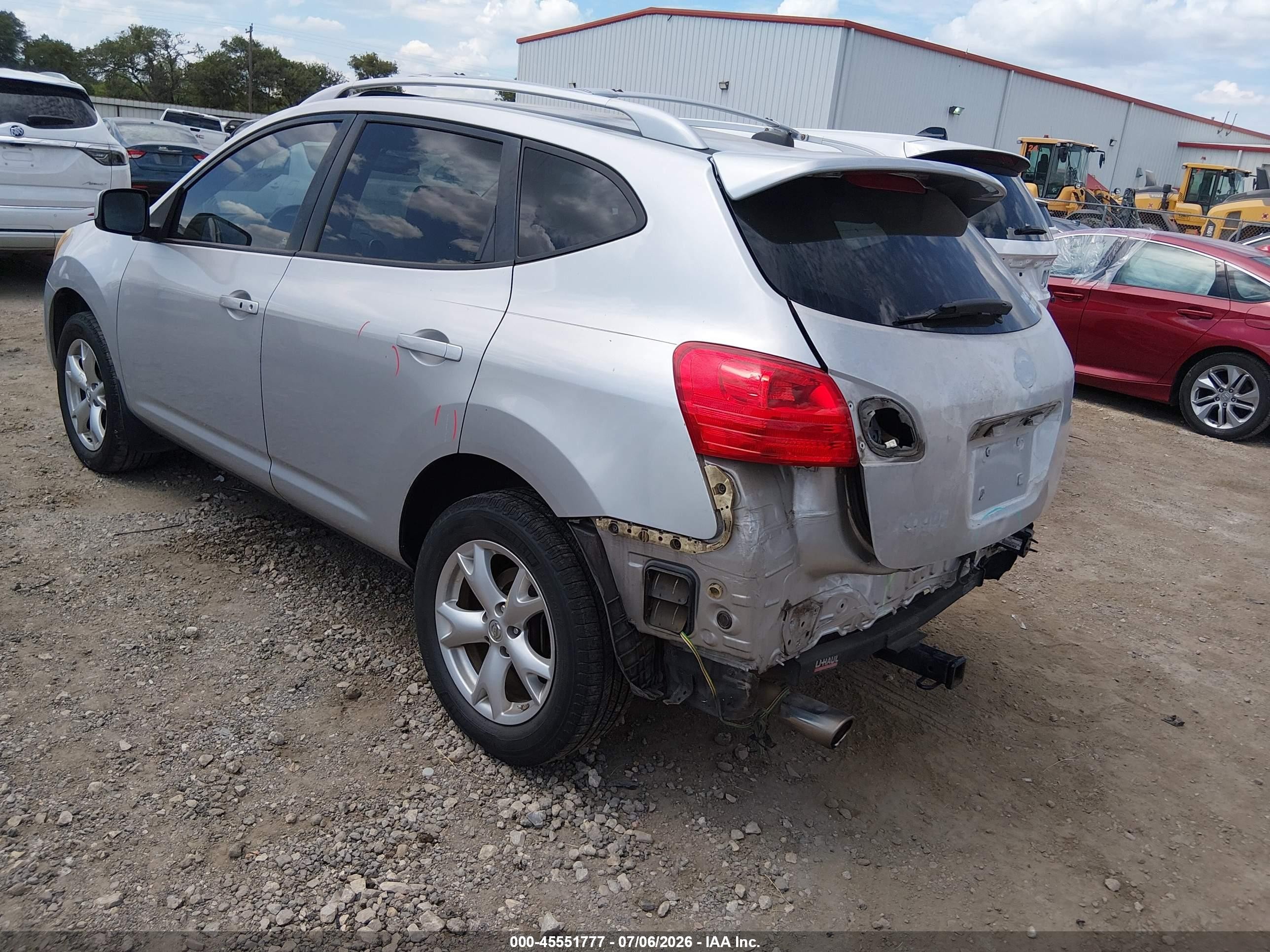 2009 Nissan Rogue Sl Silver vin: JN8AS58T79W041587