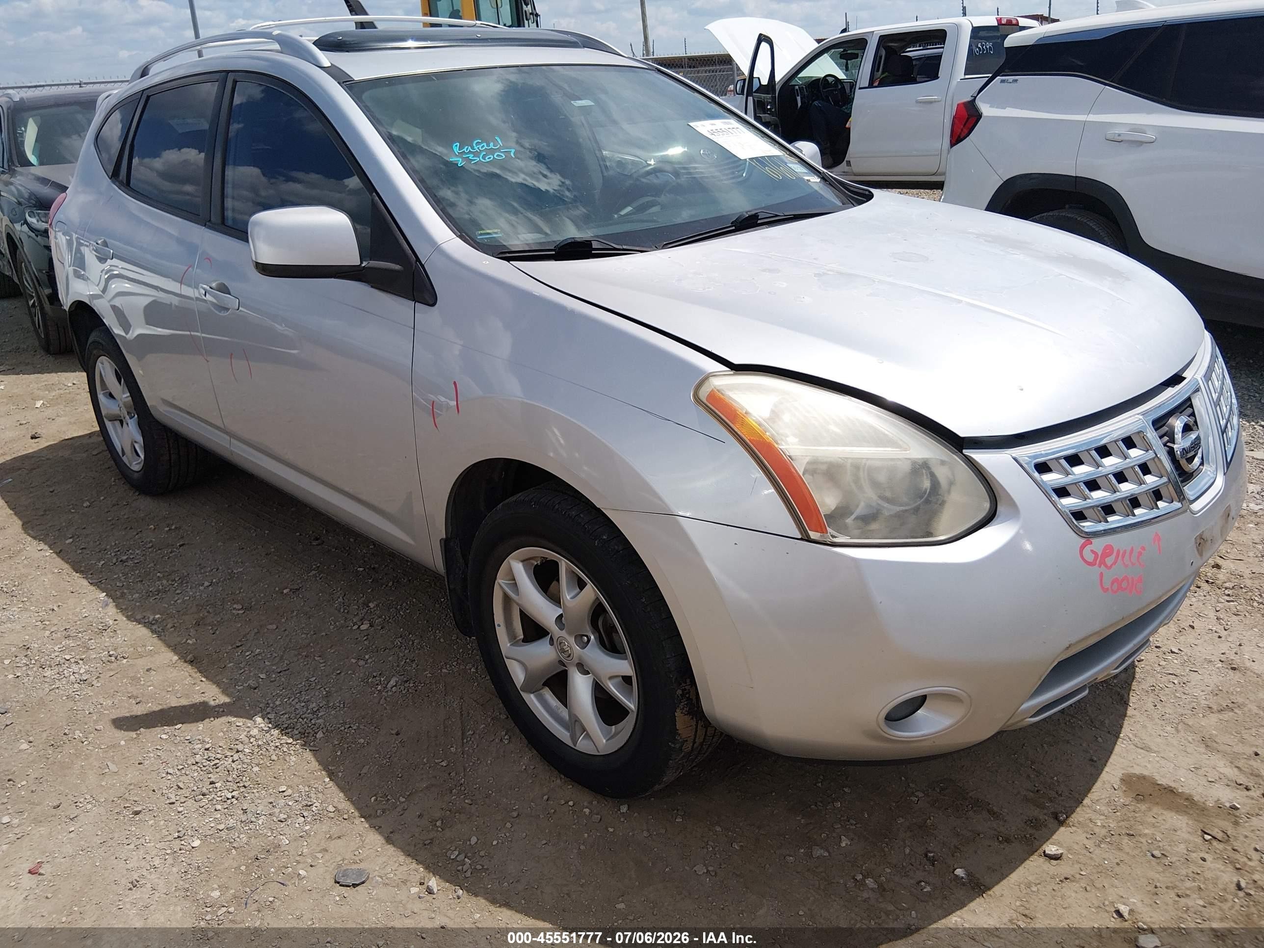 2009 Nissan Rogue Sl Silver vin: JN8AS58T79W041587