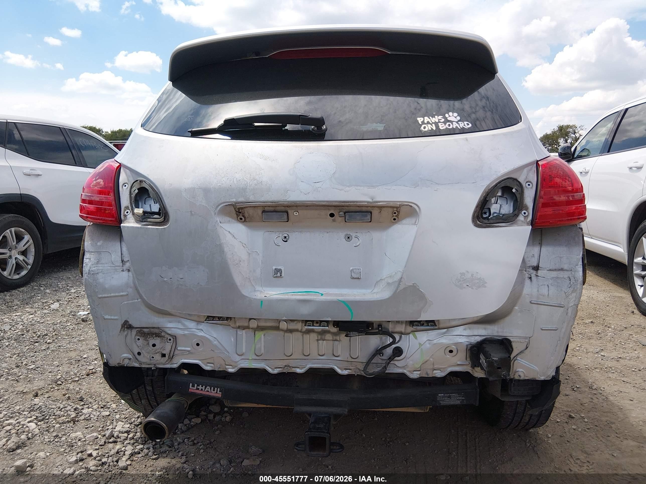 2009 Nissan Rogue Sl Silver vin: JN8AS58T79W041587