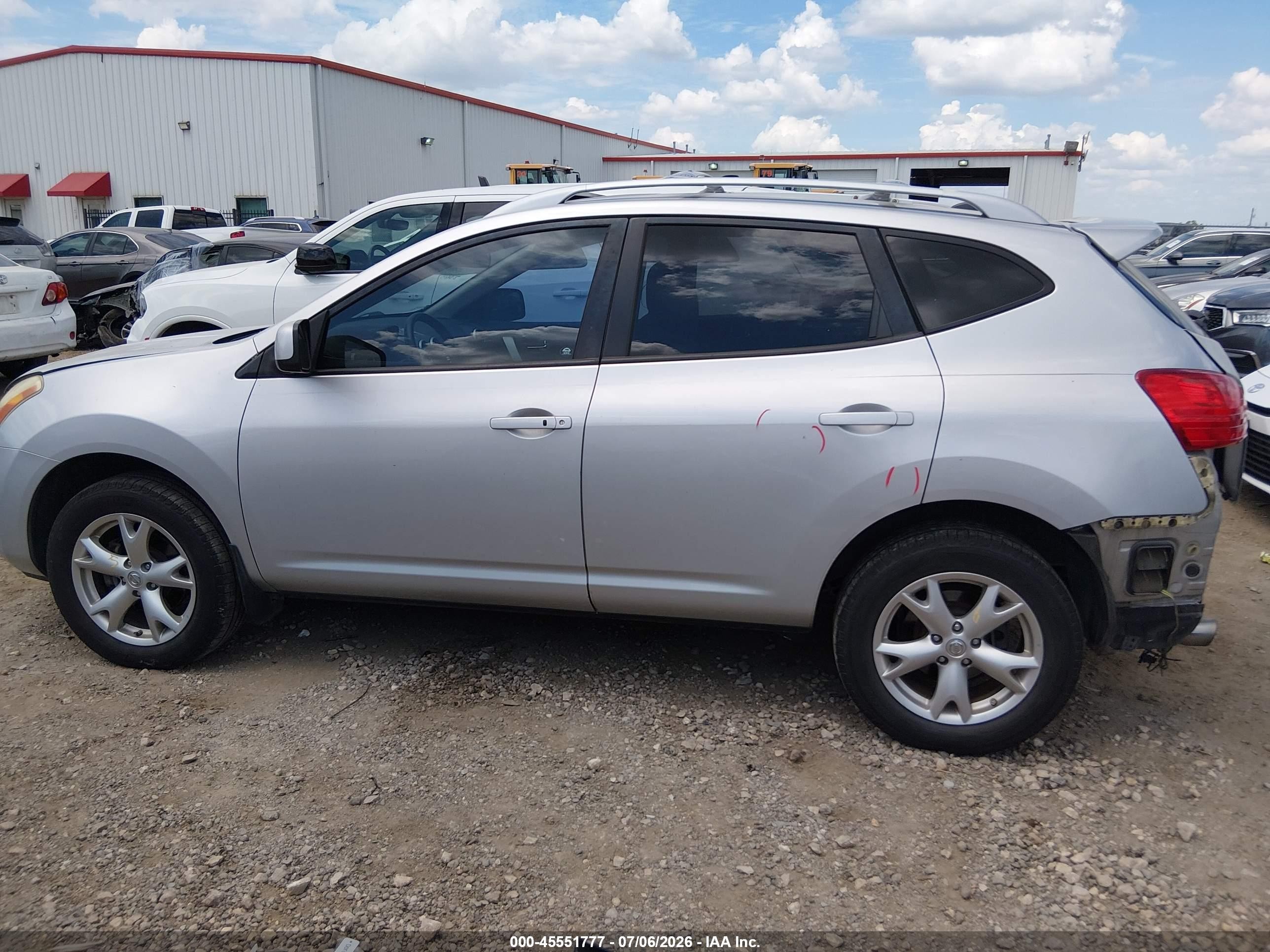 2009 Nissan Rogue Sl Silver vin: JN8AS58T79W041587