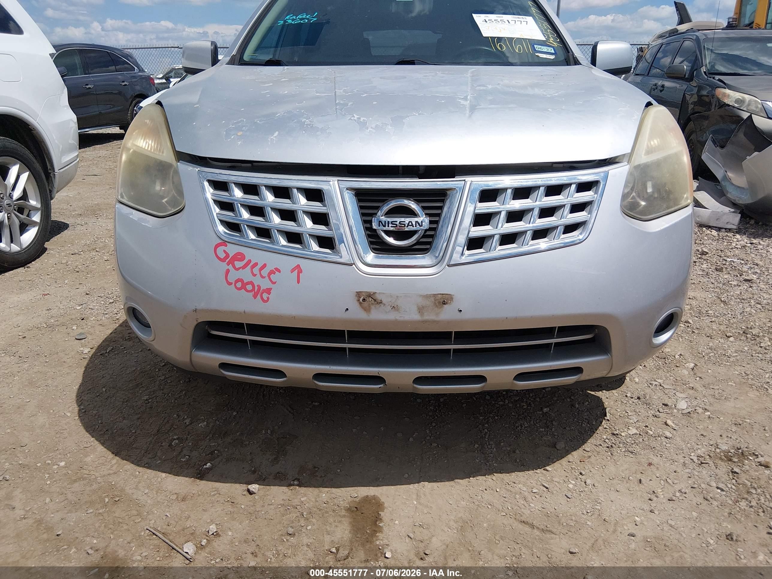 2009 Nissan Rogue Sl Silver vin: JN8AS58T79W041587