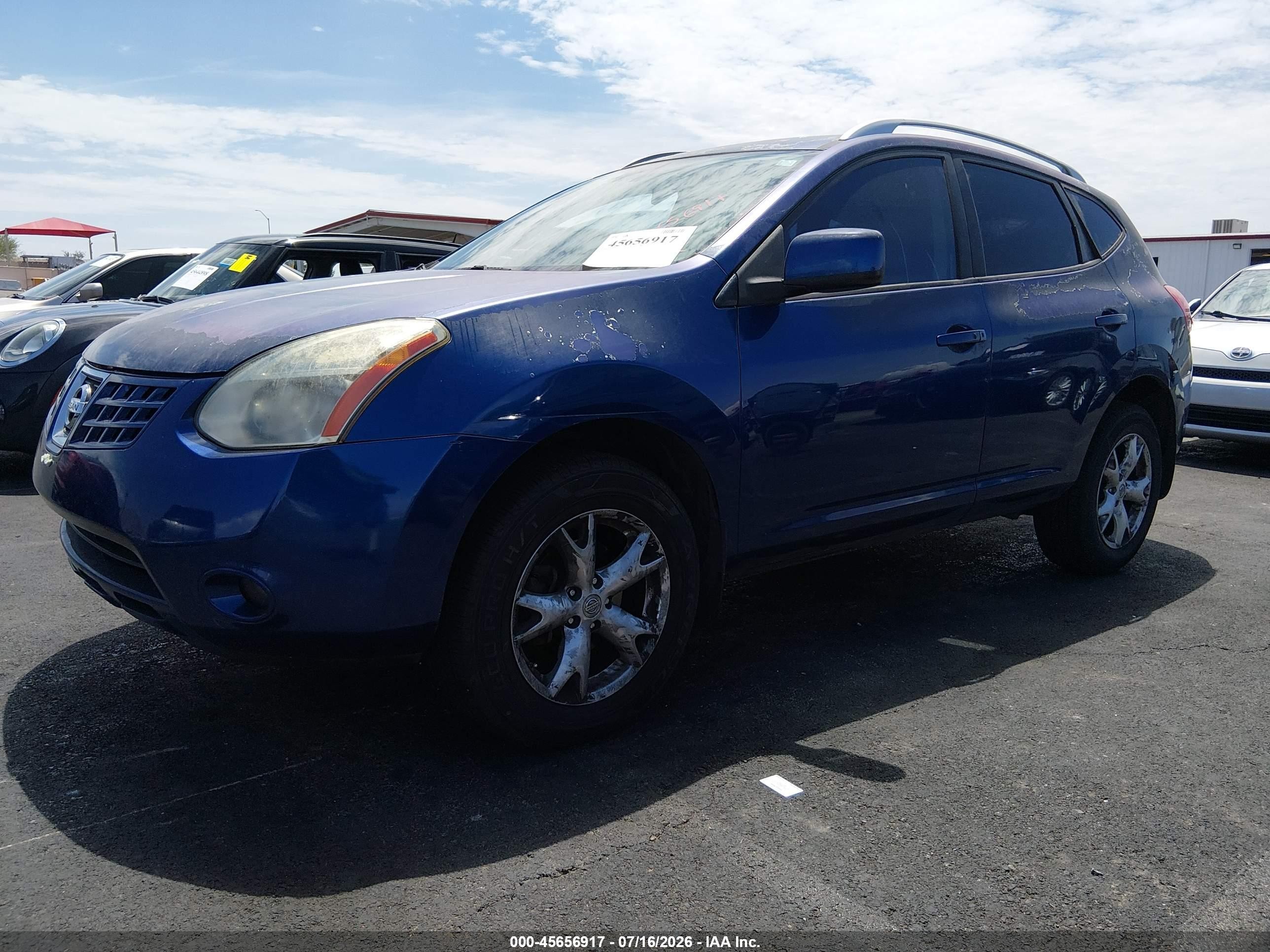 2009 Nissan Rogue Sl Blue vin: JN8AS58T79W045591