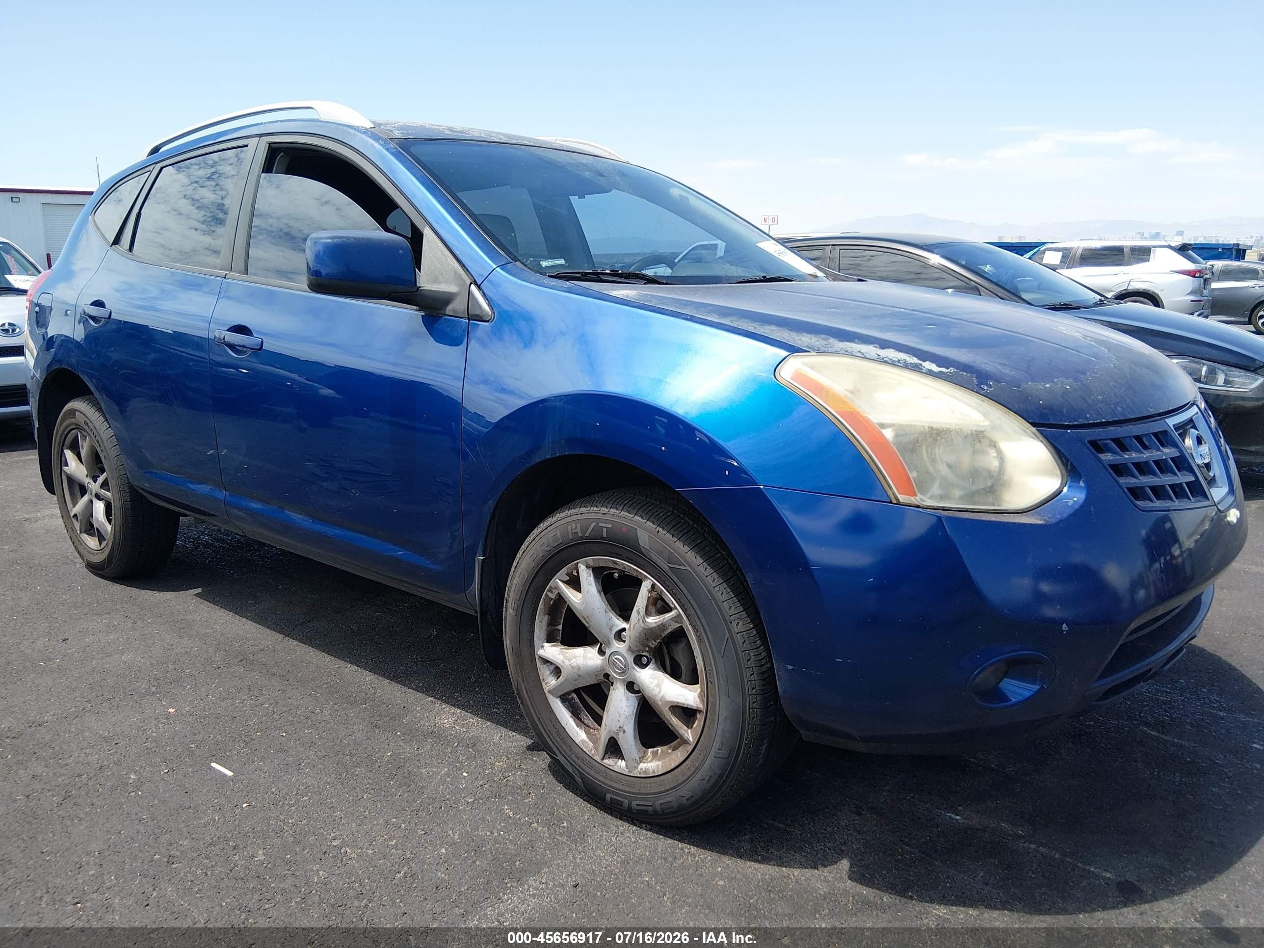2009 Nissan Rogue Sl Blue vin: JN8AS58T79W045591