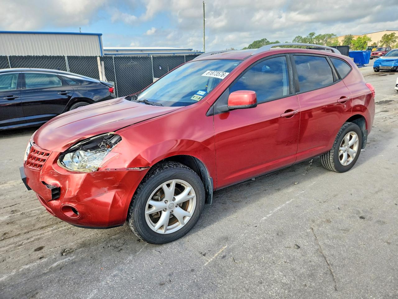 2009 Nissan Rogue S Red vin: JN8AS58T79W046448